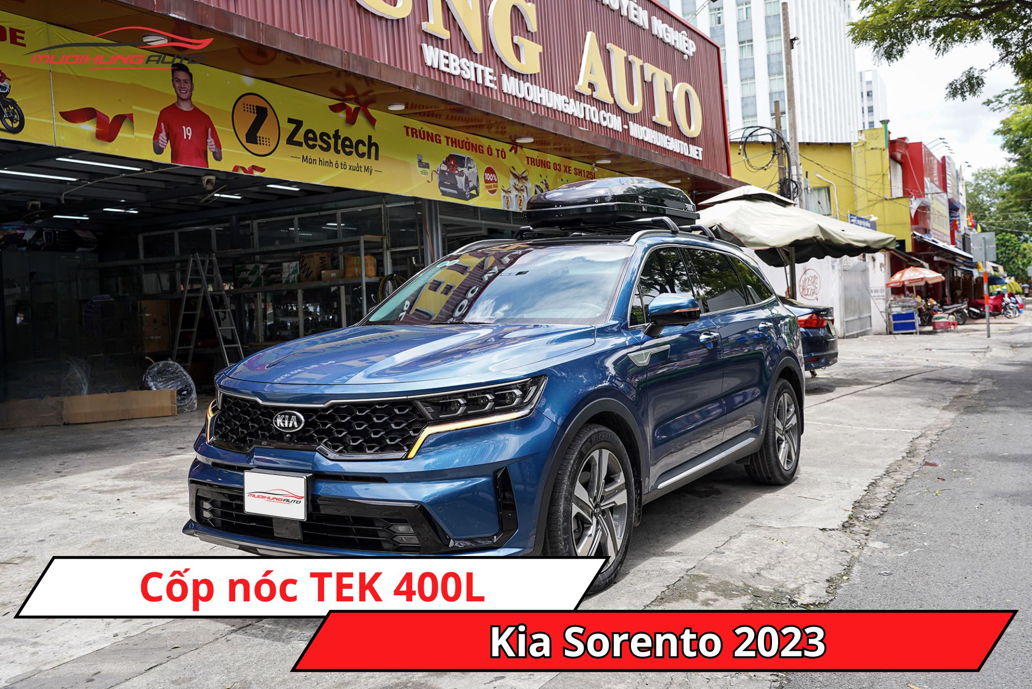 Cốp nóc TEK 400L xe Kia Sorento 2023