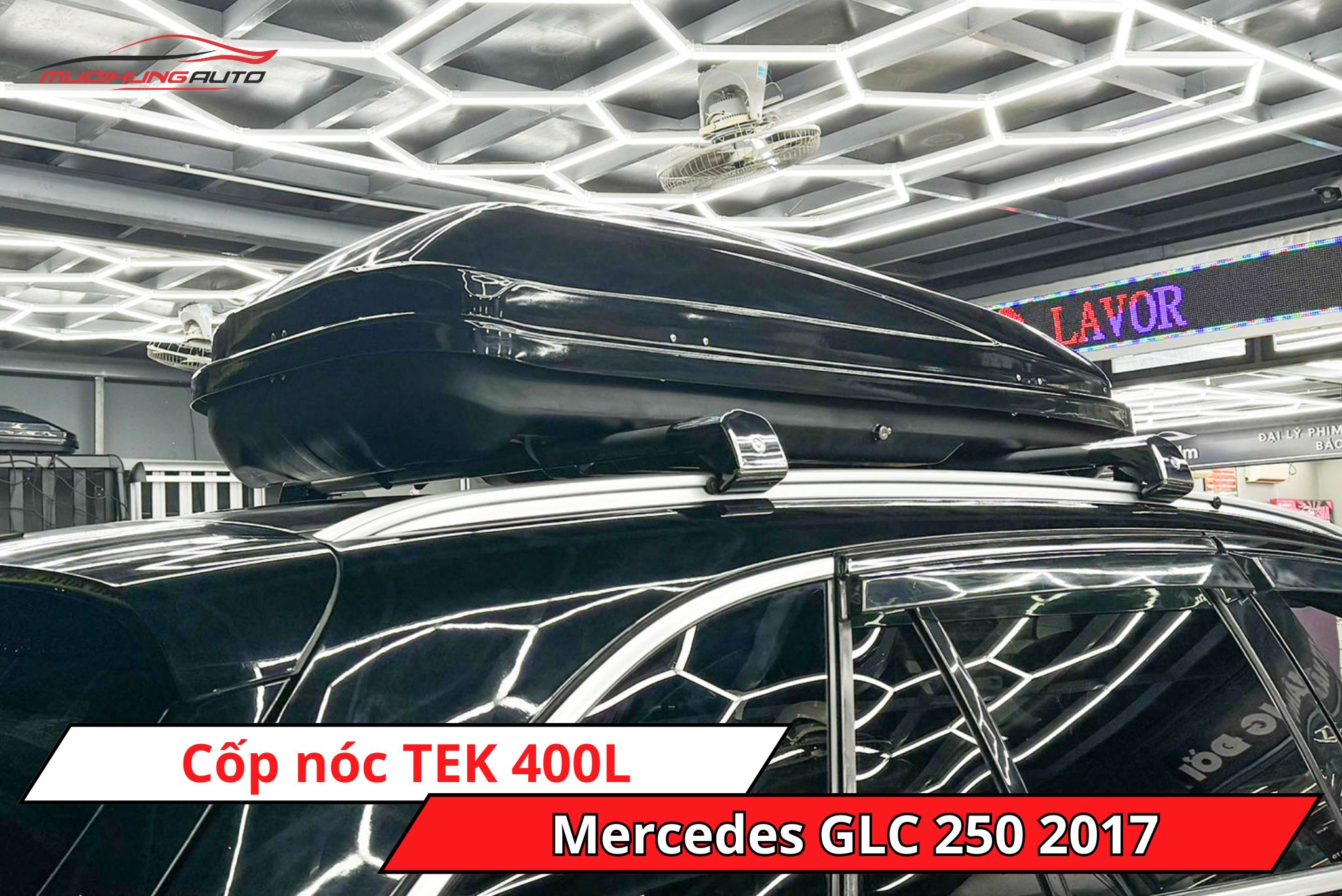 Cốp nóc TEK 400L xe Mercedes GLC 250 2017