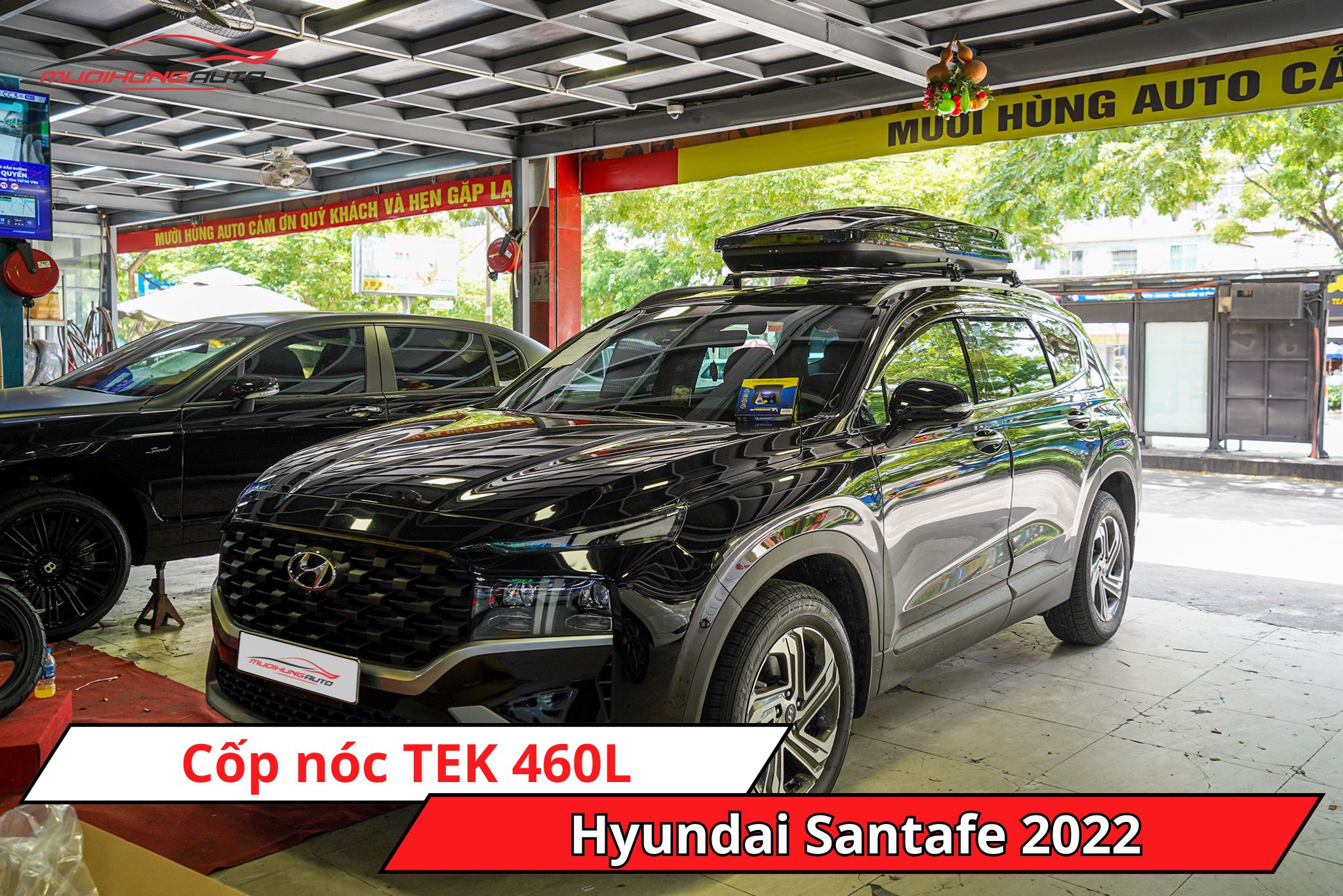 Cốp nóc TEK 460L cho Hyundai Santafe 2022