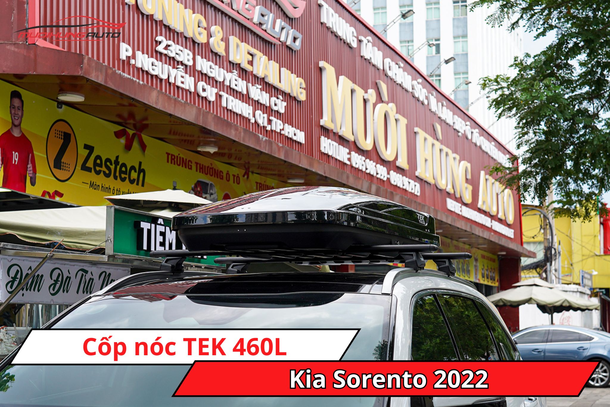 Cốp nóc TEK 460L cho ô tô Kia Sorento 2022
