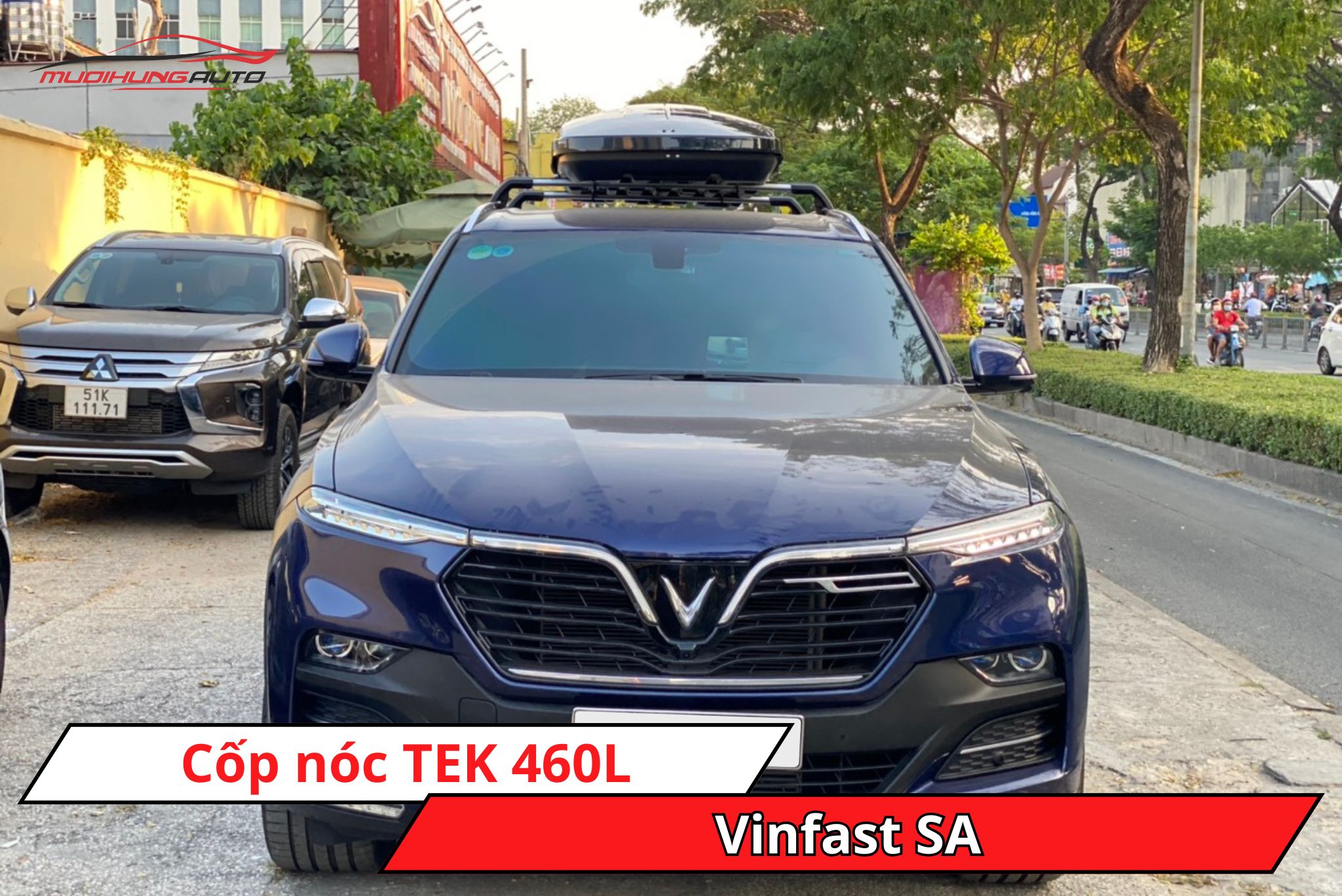 Cốp nóc TEK 460L cho Vinfast SA