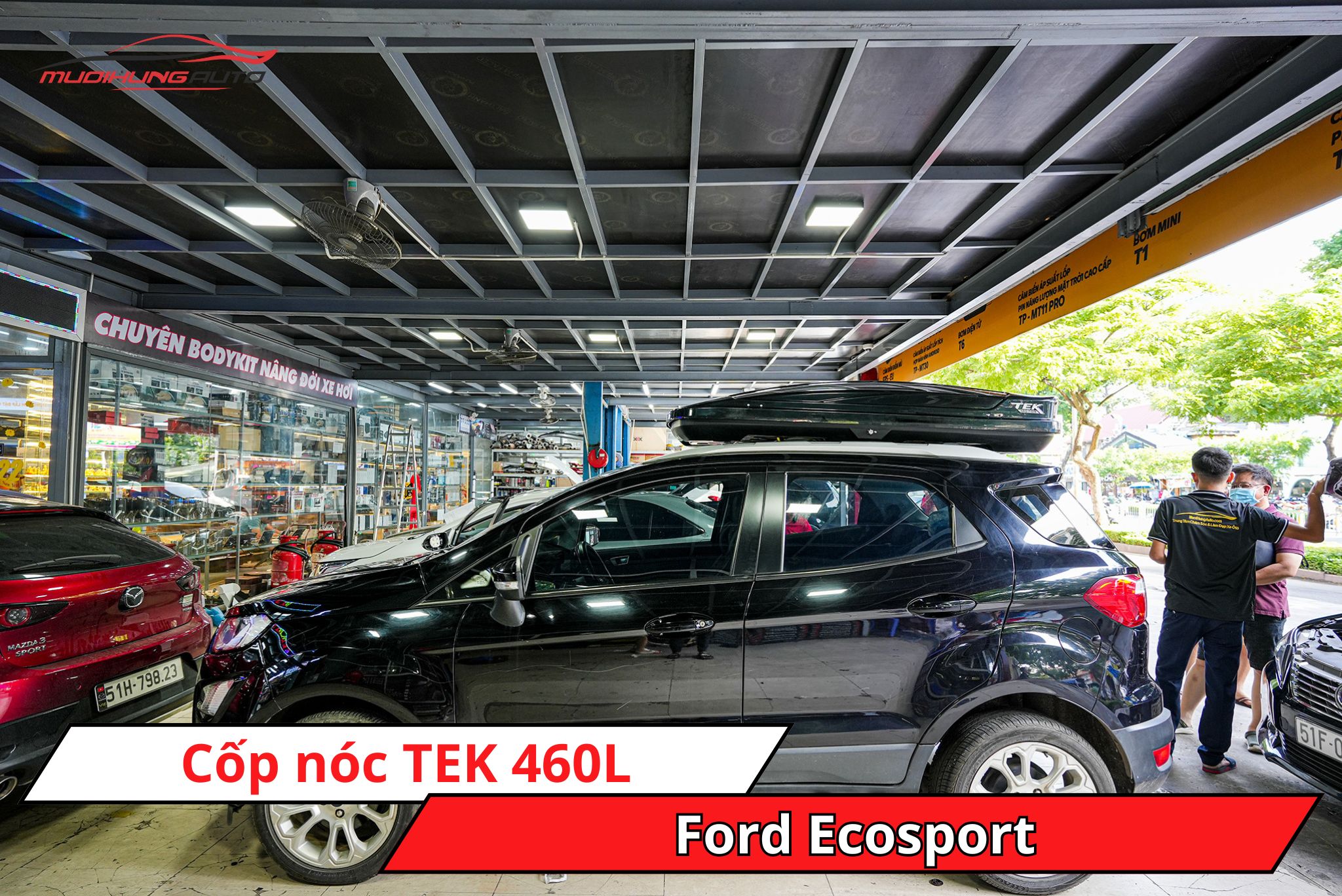 Cốp nóc TEK 460L cho xe Ford Ecosport