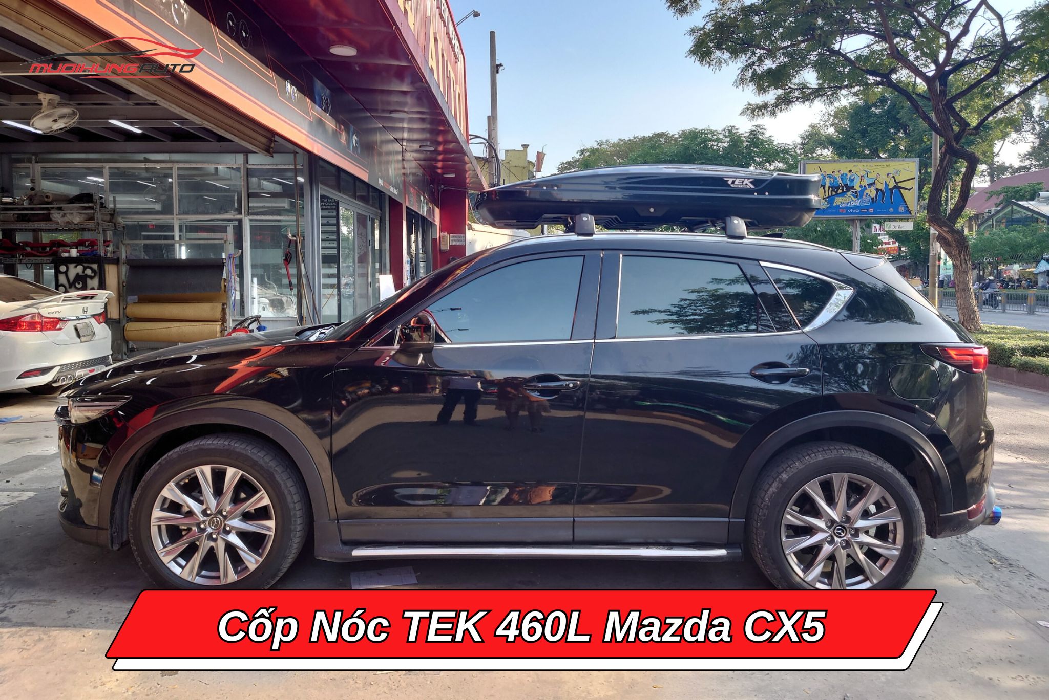 Cốp nóc TEK 460l cho xe Mazda CX5