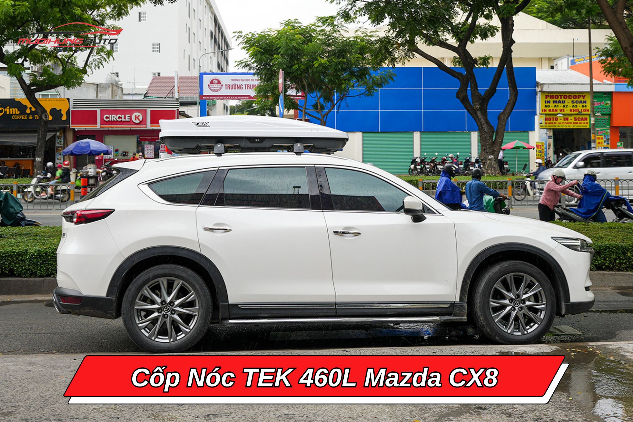 Cốp nóc TEK 460l cho xe Mazda CX8