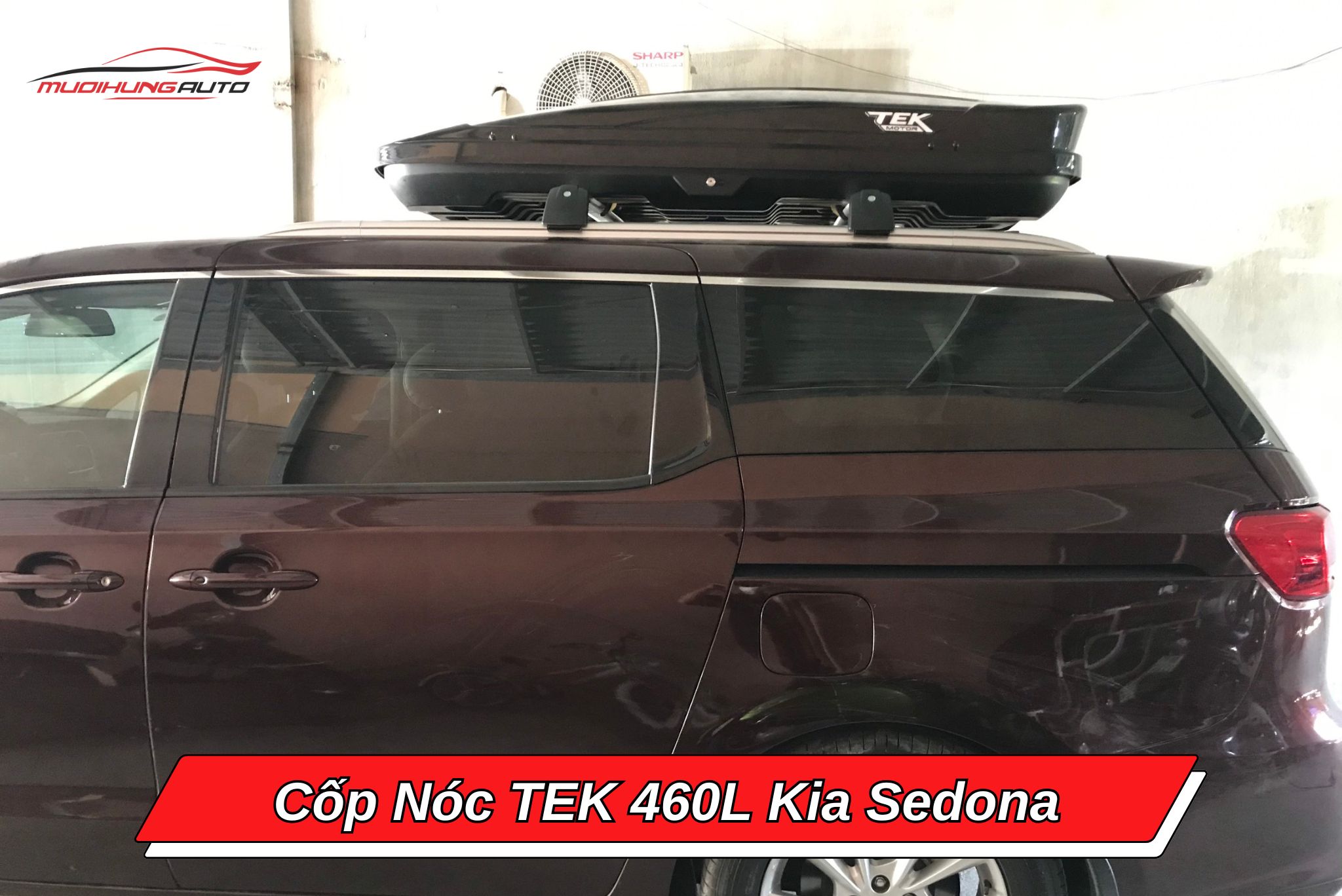 Cốp nóc TEK 460l xe Kia Sedona