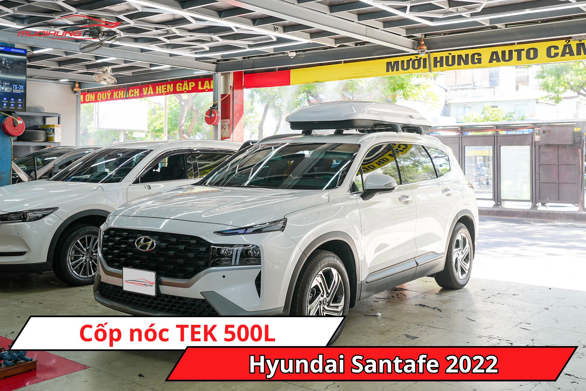 Cốp nóc TEK 500L cho Hyundai Santafe 2022