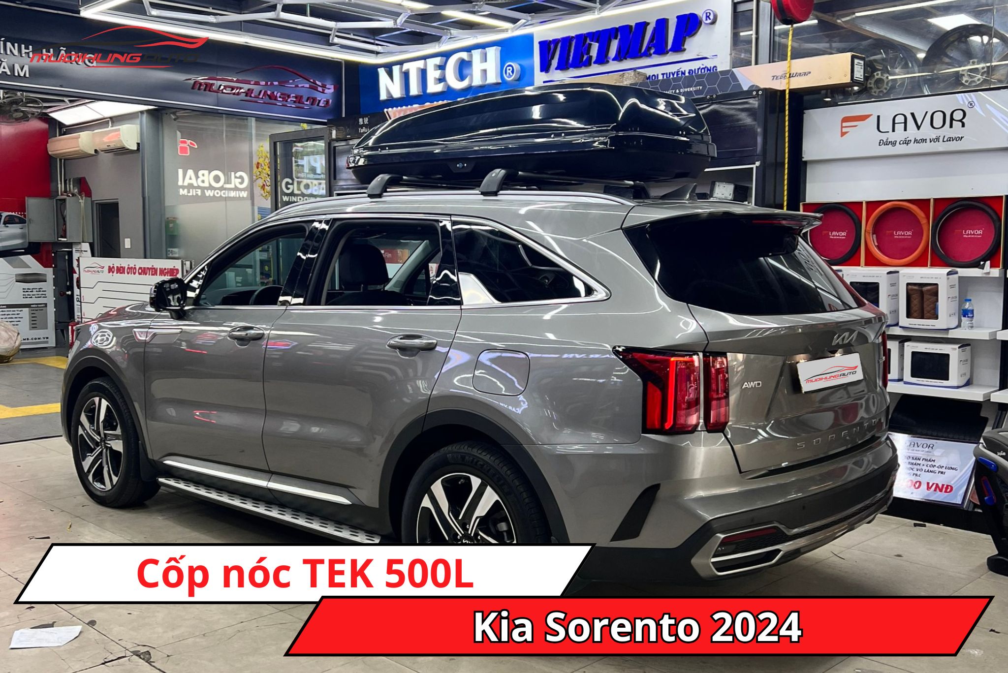 Cốp nóc TEK 500L cho Kia Sorento 2024