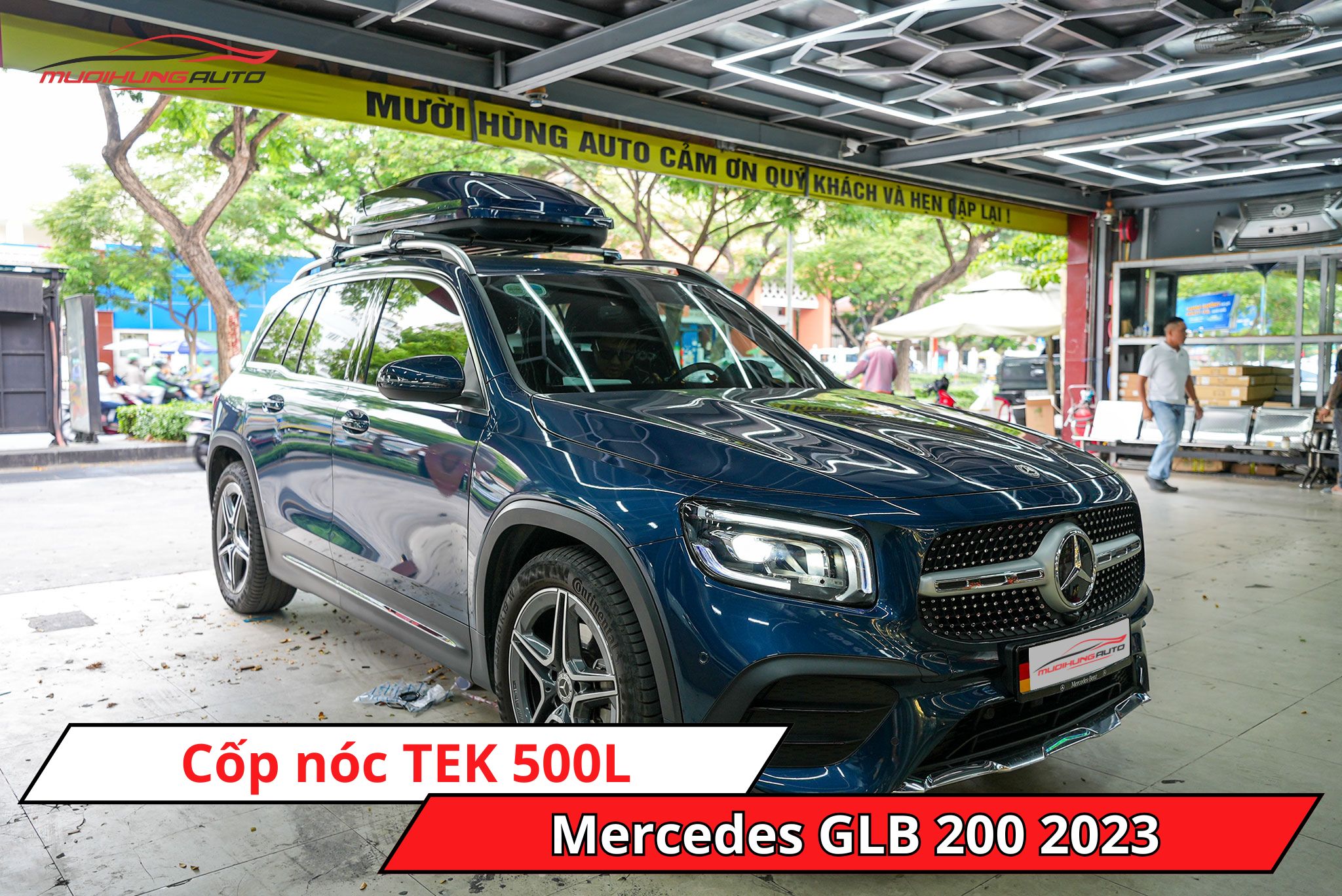 Cốp nóc TEK 500L cho Mercedes GLB 200 2023