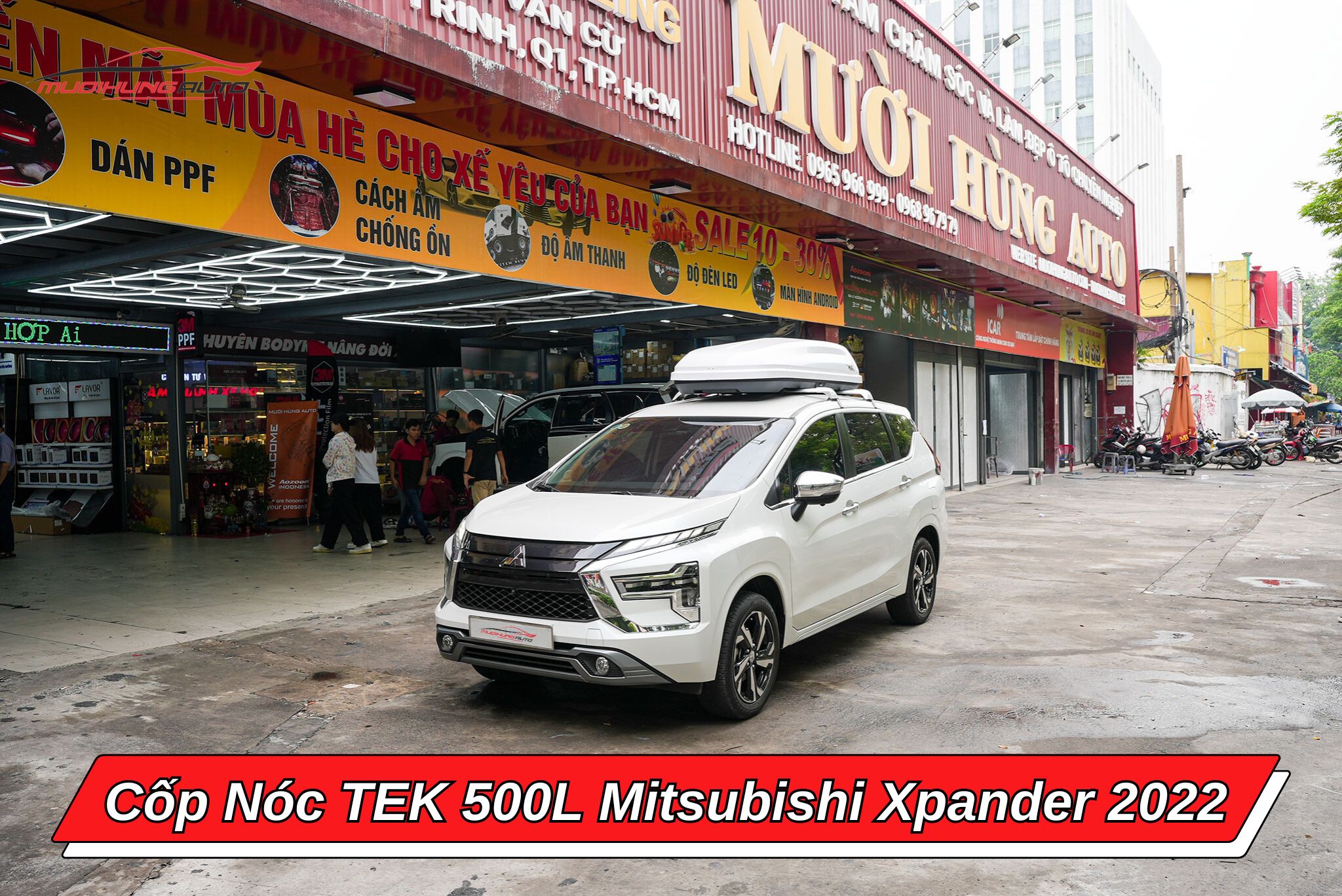 Cốp nóc TEK 500l cho Mitsubishi Xpander 2022