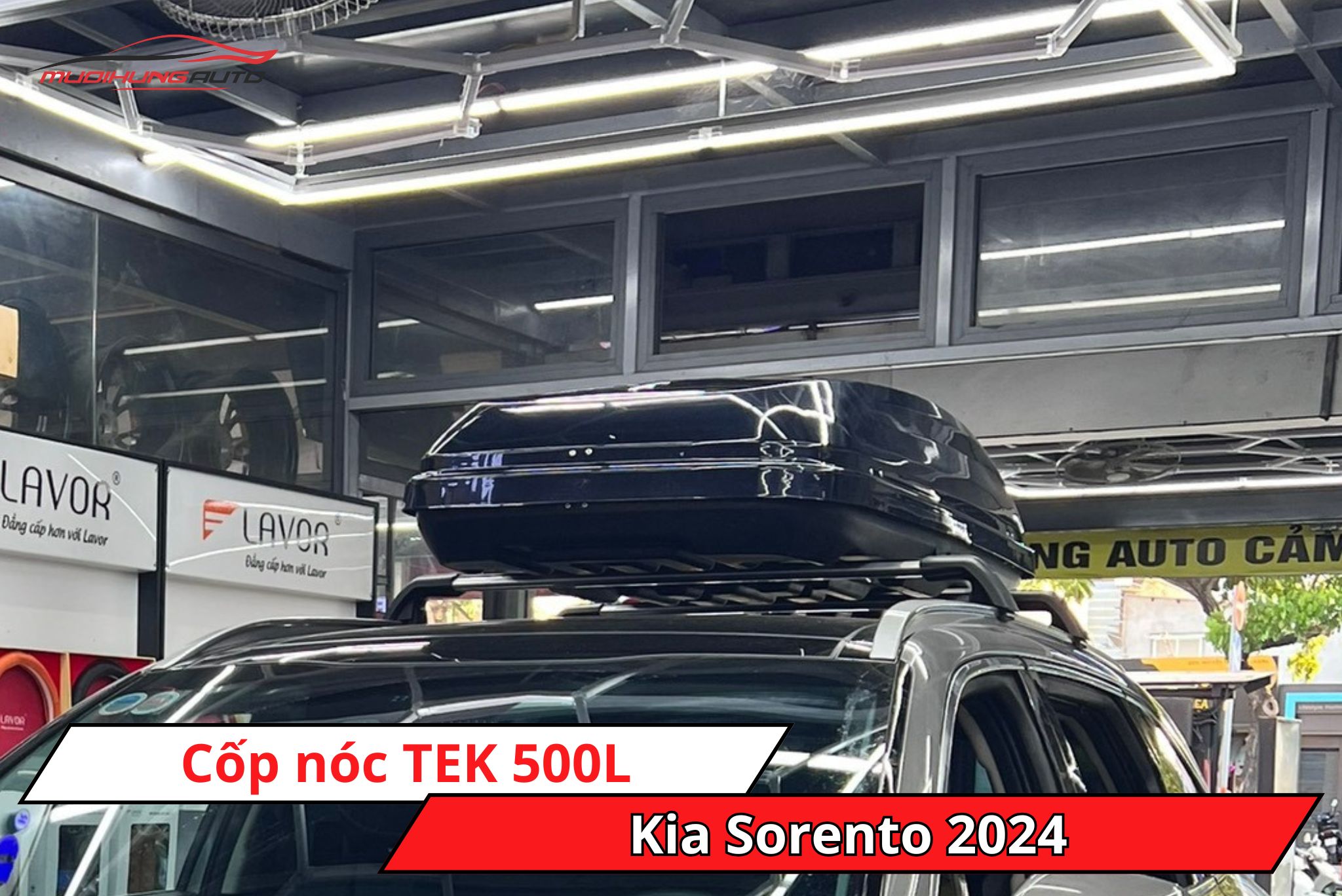 Cốp nóc TEK 500L cho ô tô Kia Sorento 2024