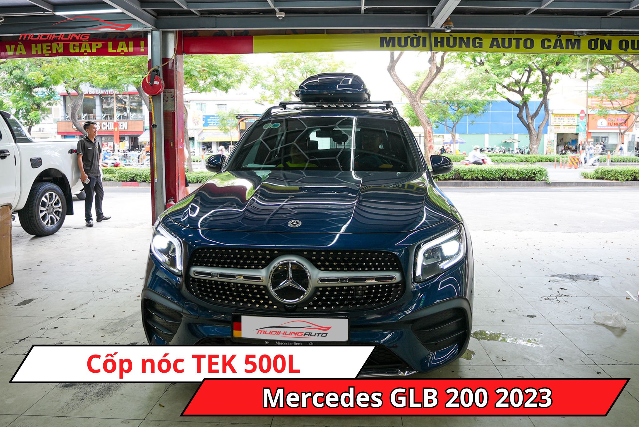Cốp nóc TEK 500L cho ô tô Mercedes GLB 200 2023