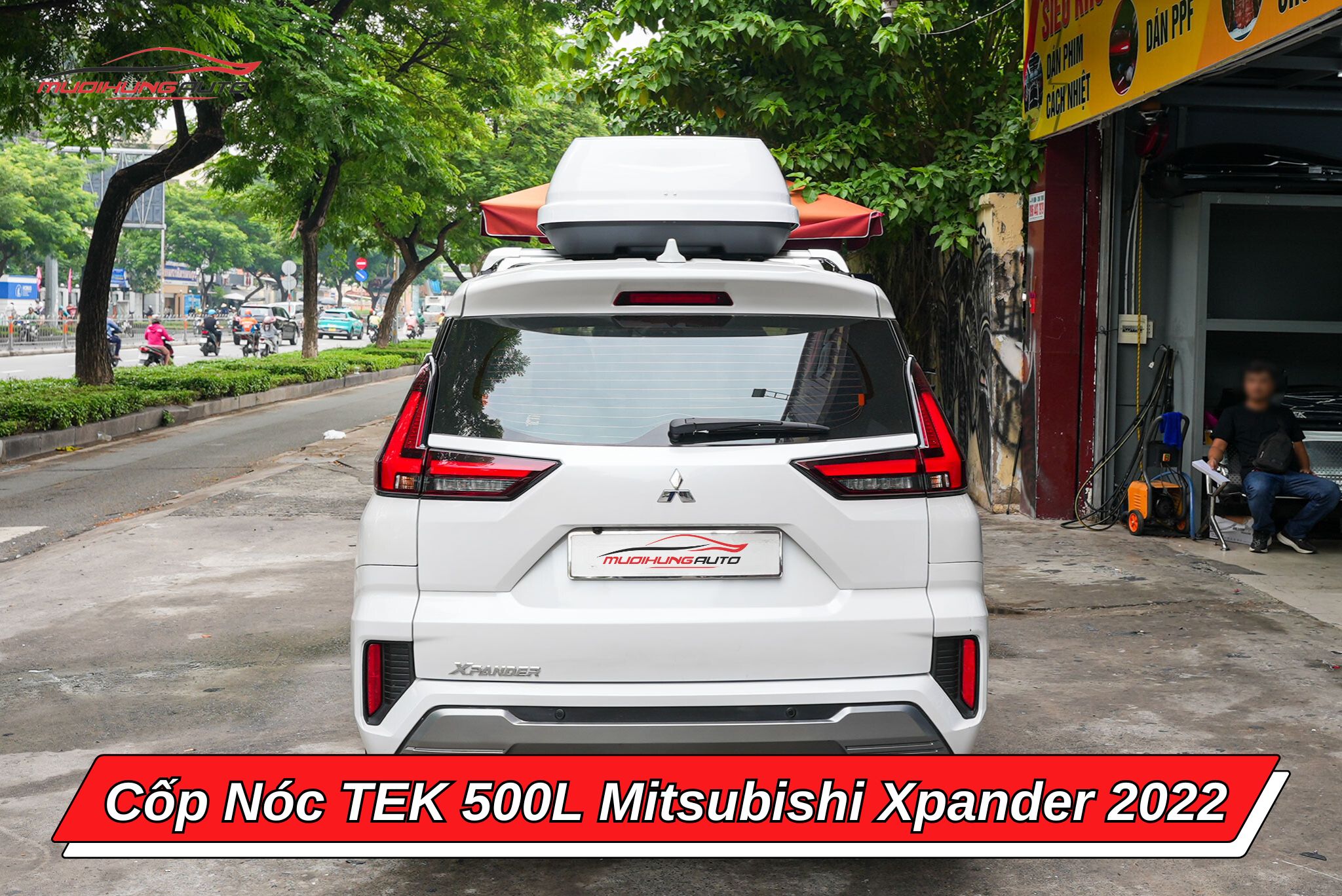 Cốp nóc TEK 500l cho ô tô Mitsubishi Xpander 2022