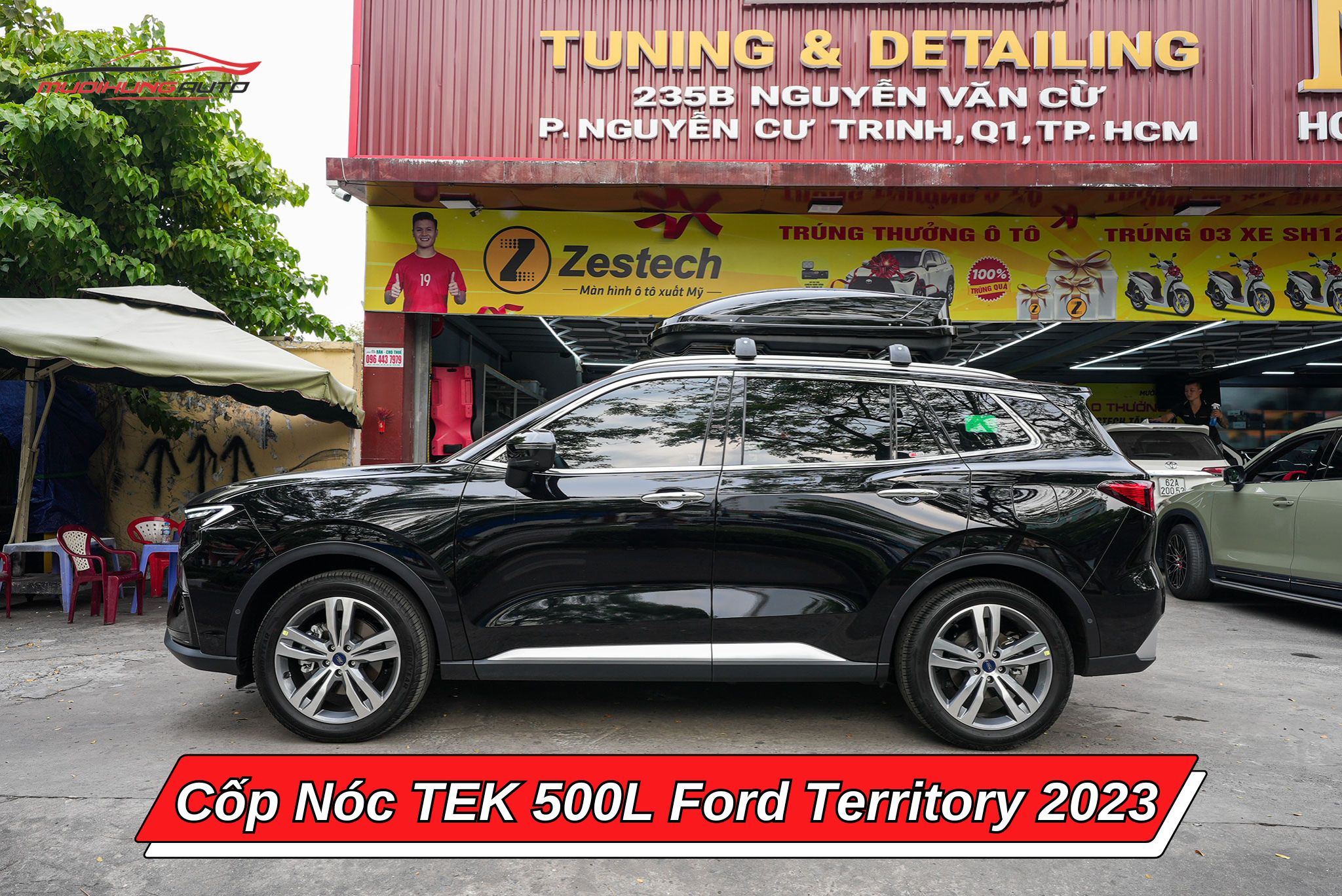 Cốp nóc TEK 500l cho xe Ford Territory 2023