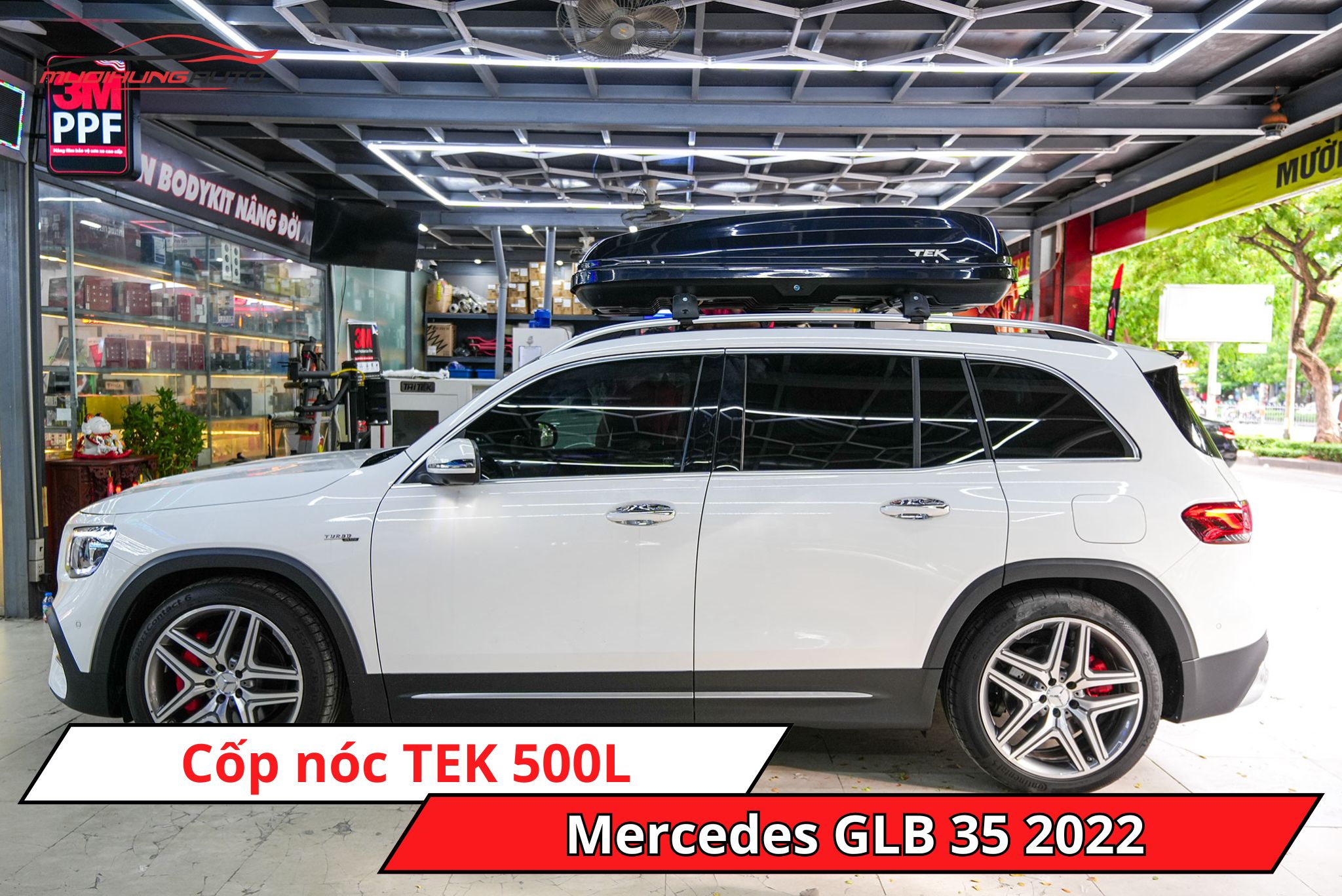 Cốp nóc TEK 500L cho xe Mercedes GLB 35 2022