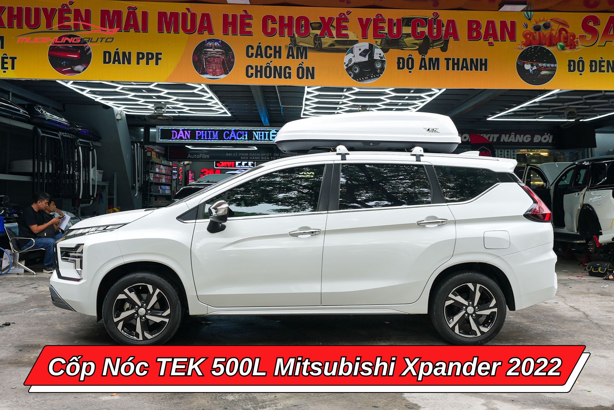 Cốp nóc TEK 500l cho xe Mitsubishi Xpander 2022