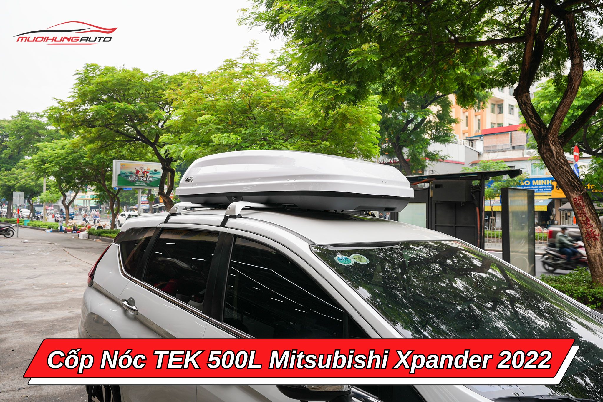 Cốp nóc TEK 500l ô tô Mitsubishi Xpander 2022