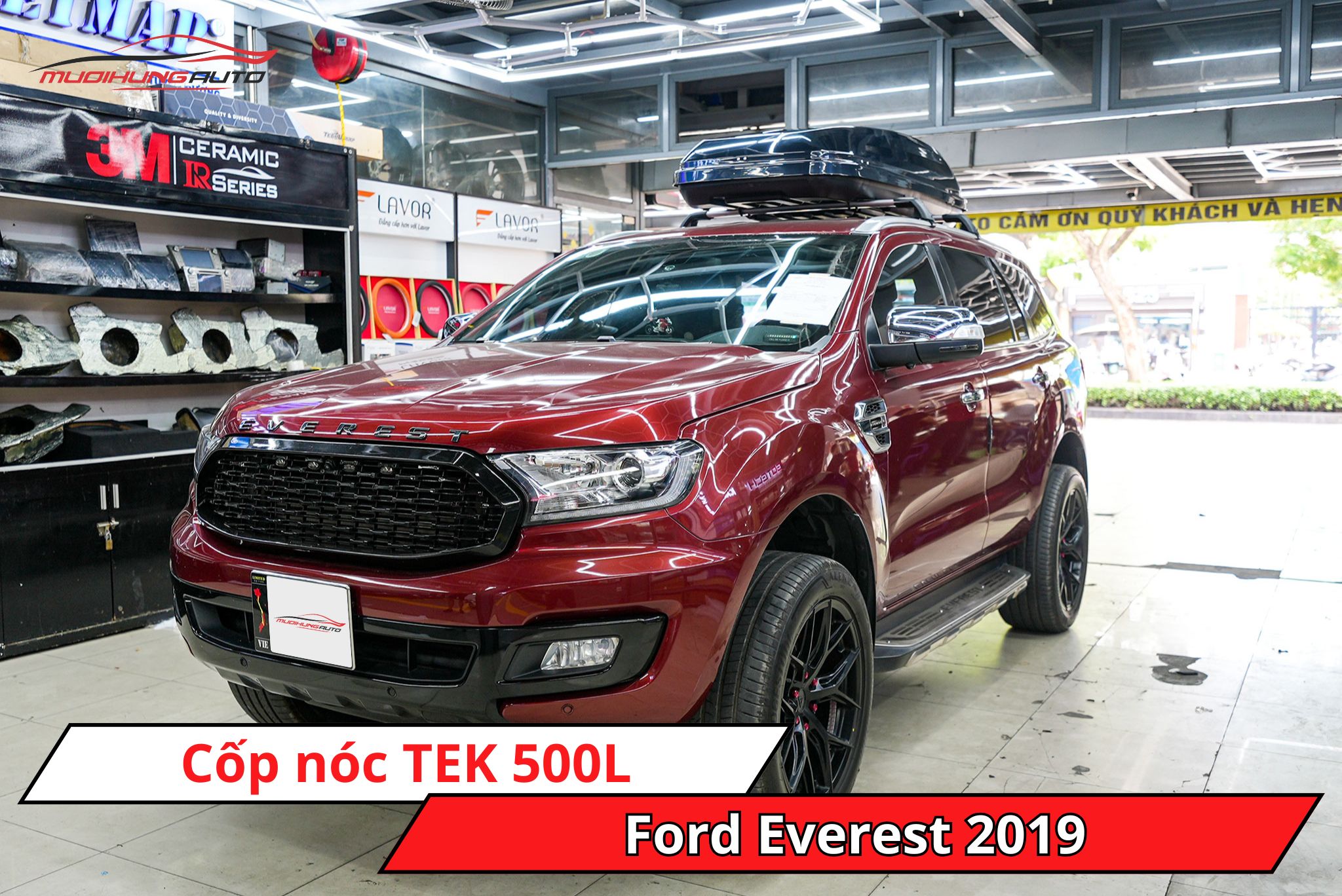 Cốp nóc TEK 500L xe Ford Everest 2019