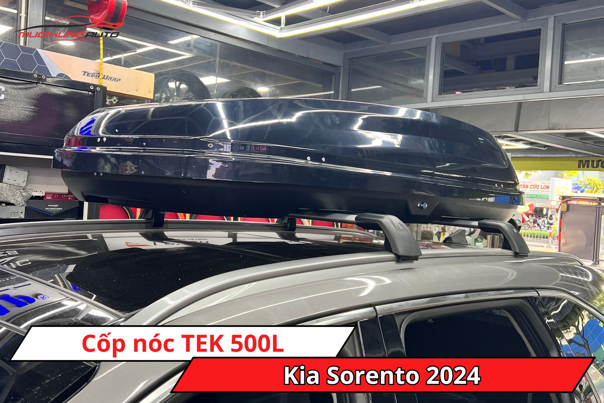 Cốp nóc TEK 500L xe Kia Sorento 2024
