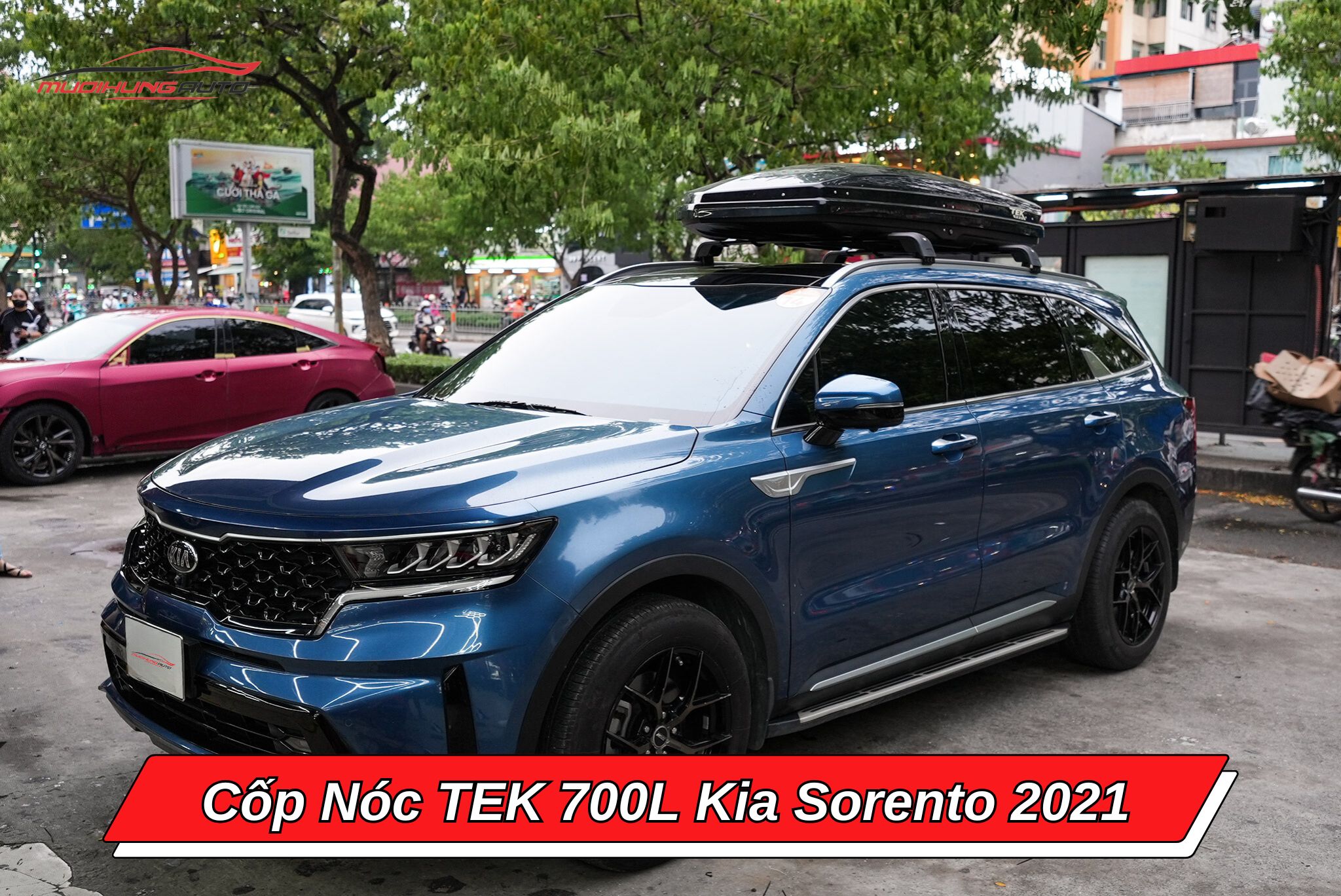 Cốp nóc TEK 700l cho Kia Sorento 2021