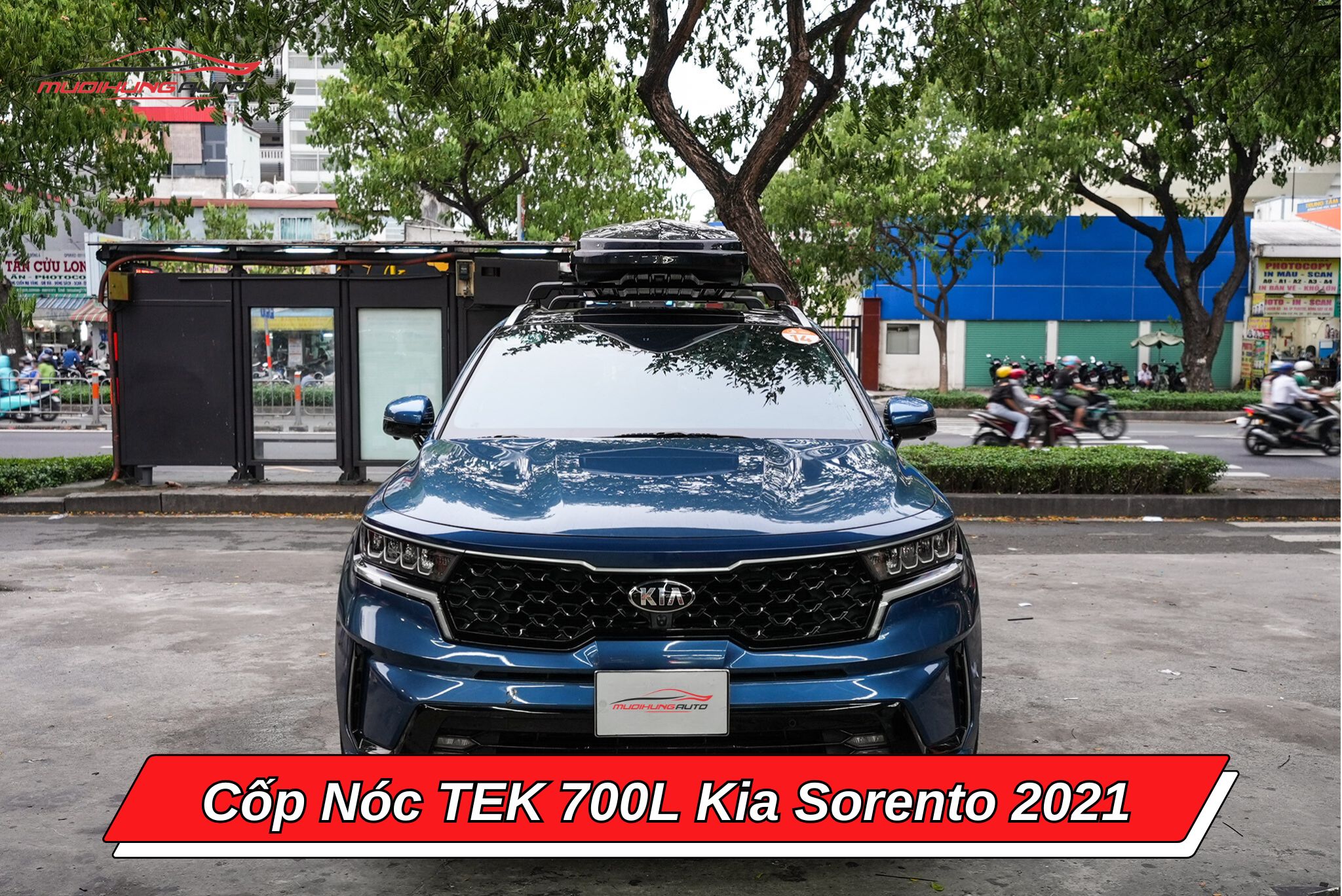 Cốp nóc TEK 700l cho ô tô Kia Sorento 2021
