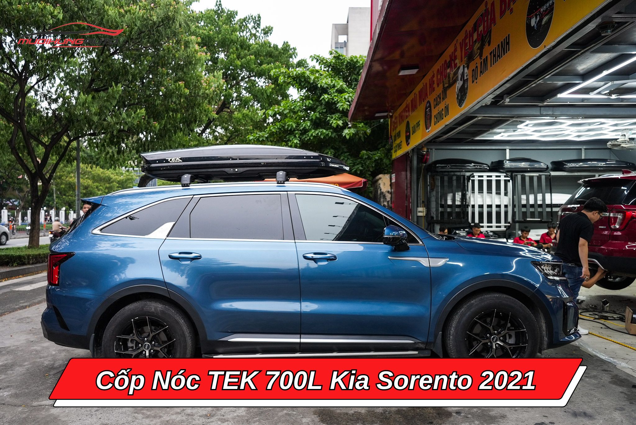 Cốp nóc TEK 700l cho xe Kia Sorento 2021