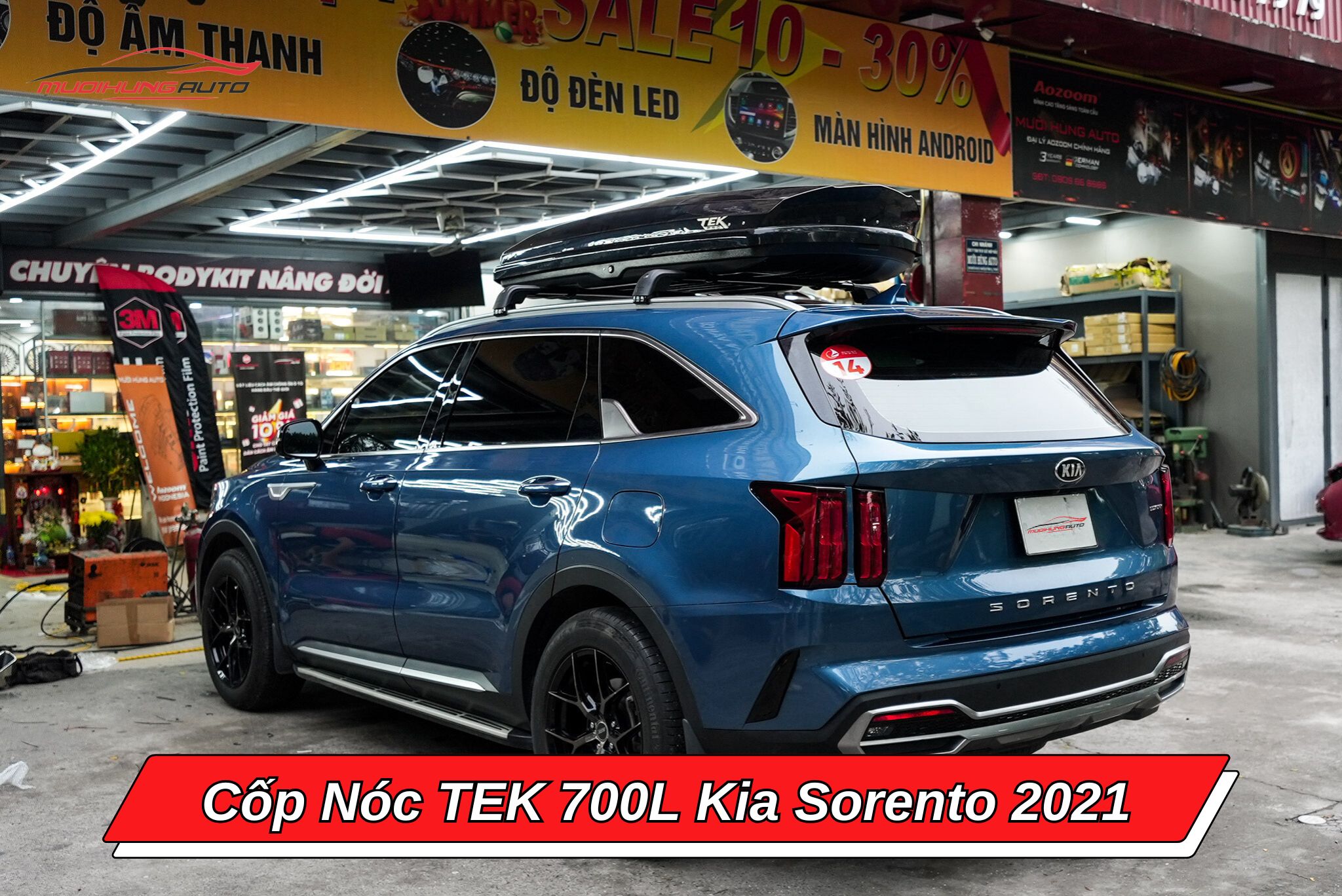 Cốp nóc TEK 700l ô tô Kia Sorento 2021