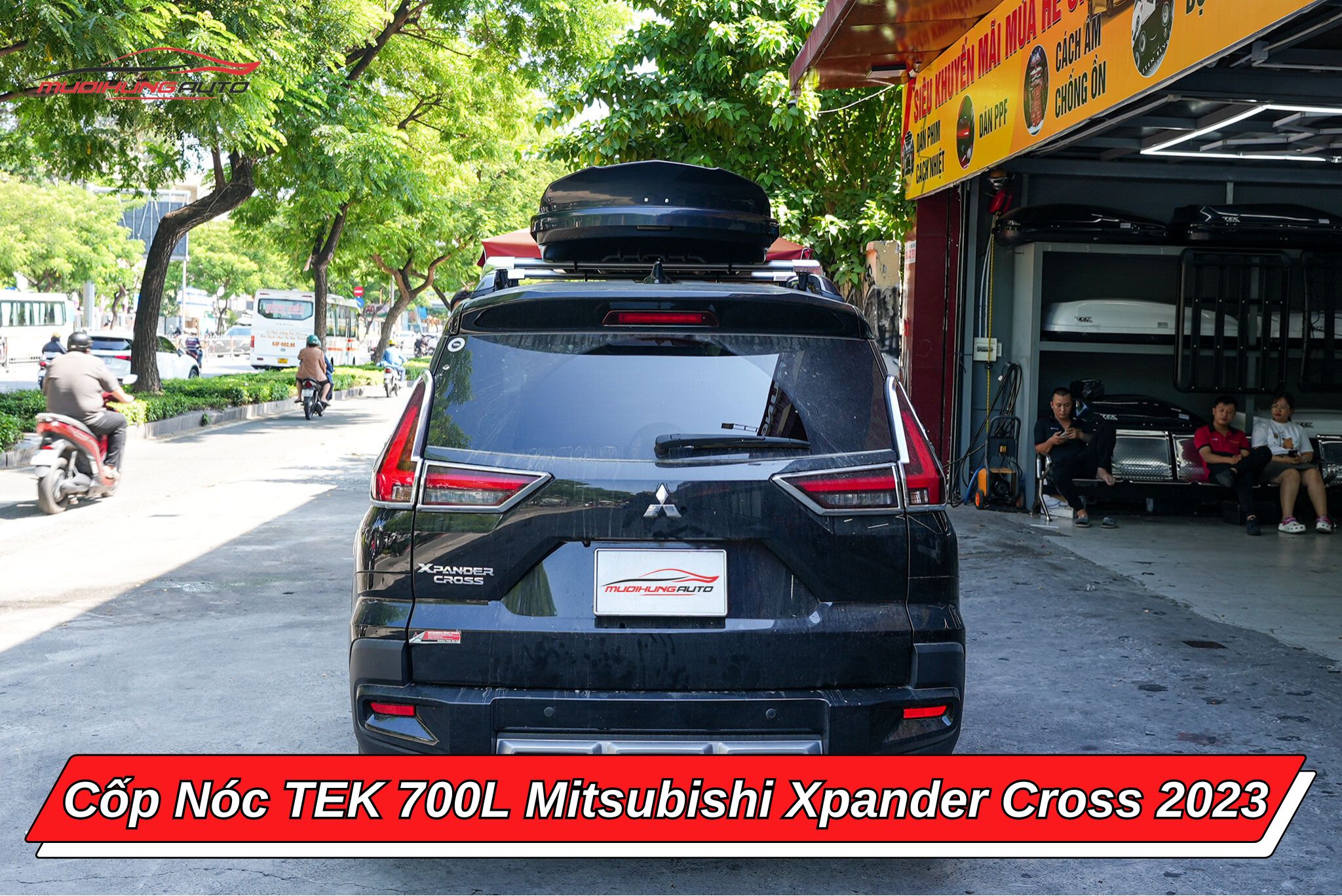Cốp nóc TEK 700l ô tô Mitsubishi Xpander Cross 2023