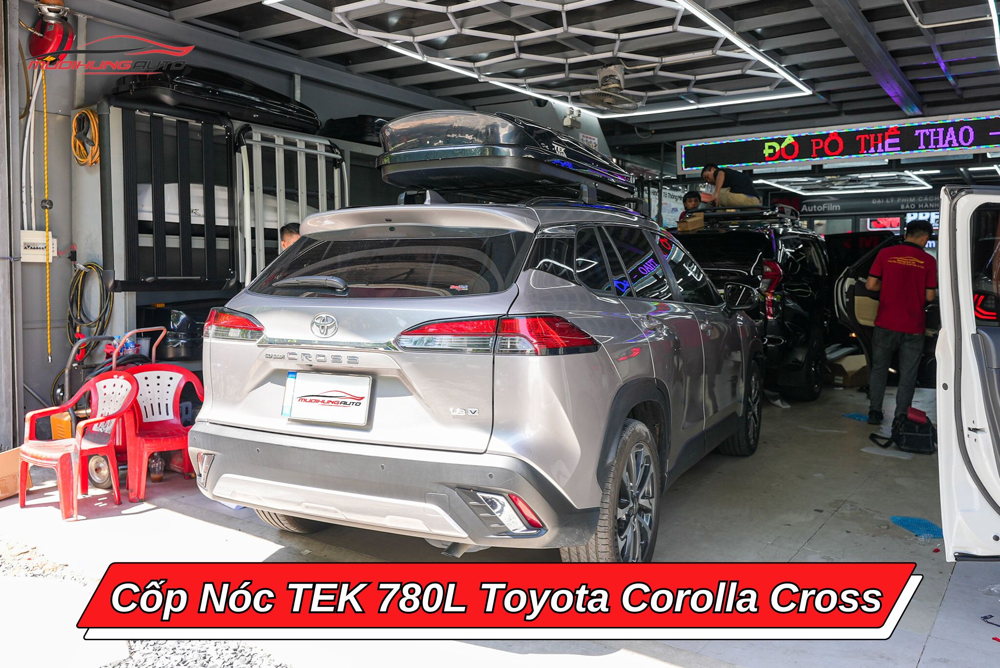 Cốp nóc TEK 780l cho ô tô Toyota Corolla Cross