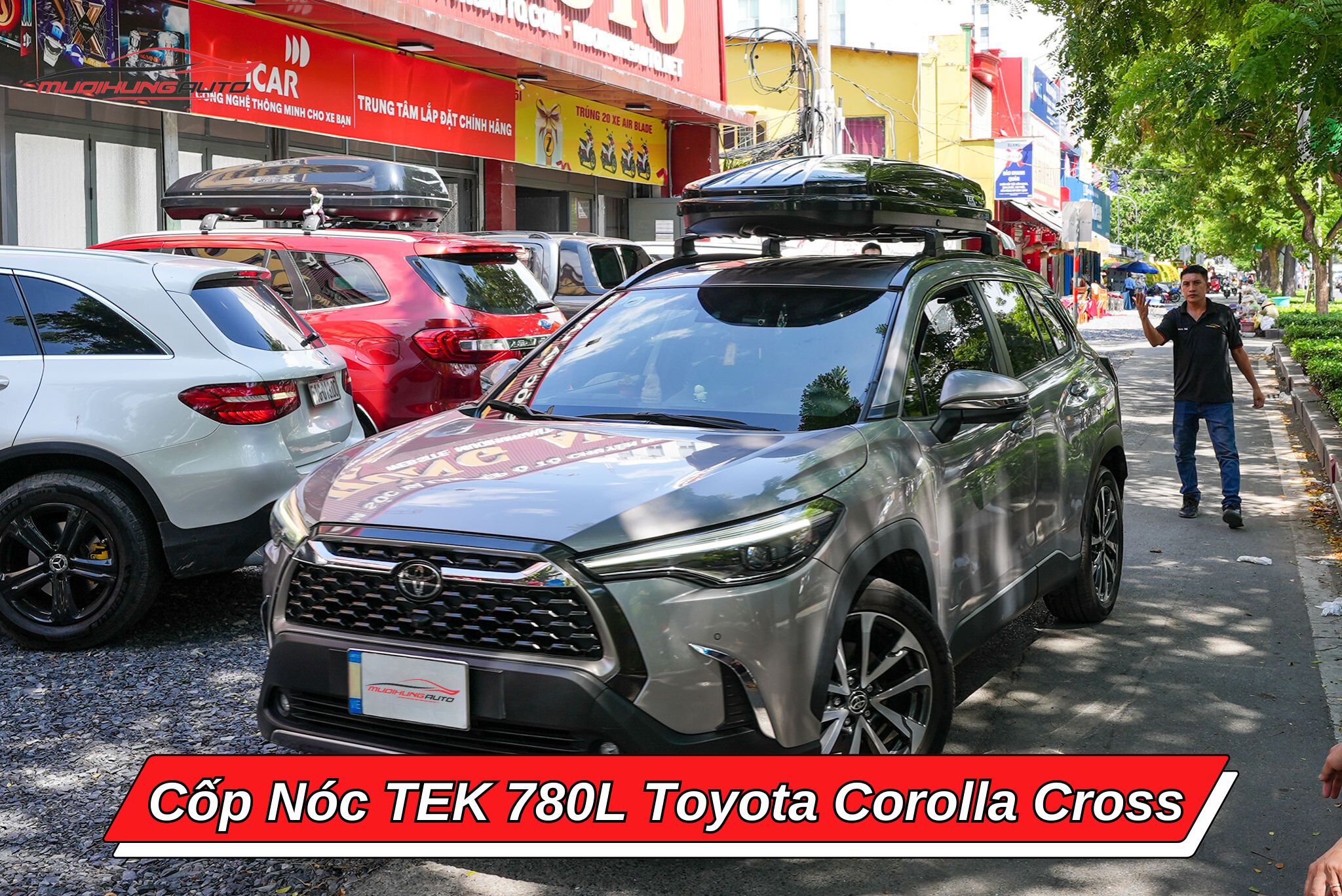 Cốp nóc TEK 780l cho Toyota Corolla Cross