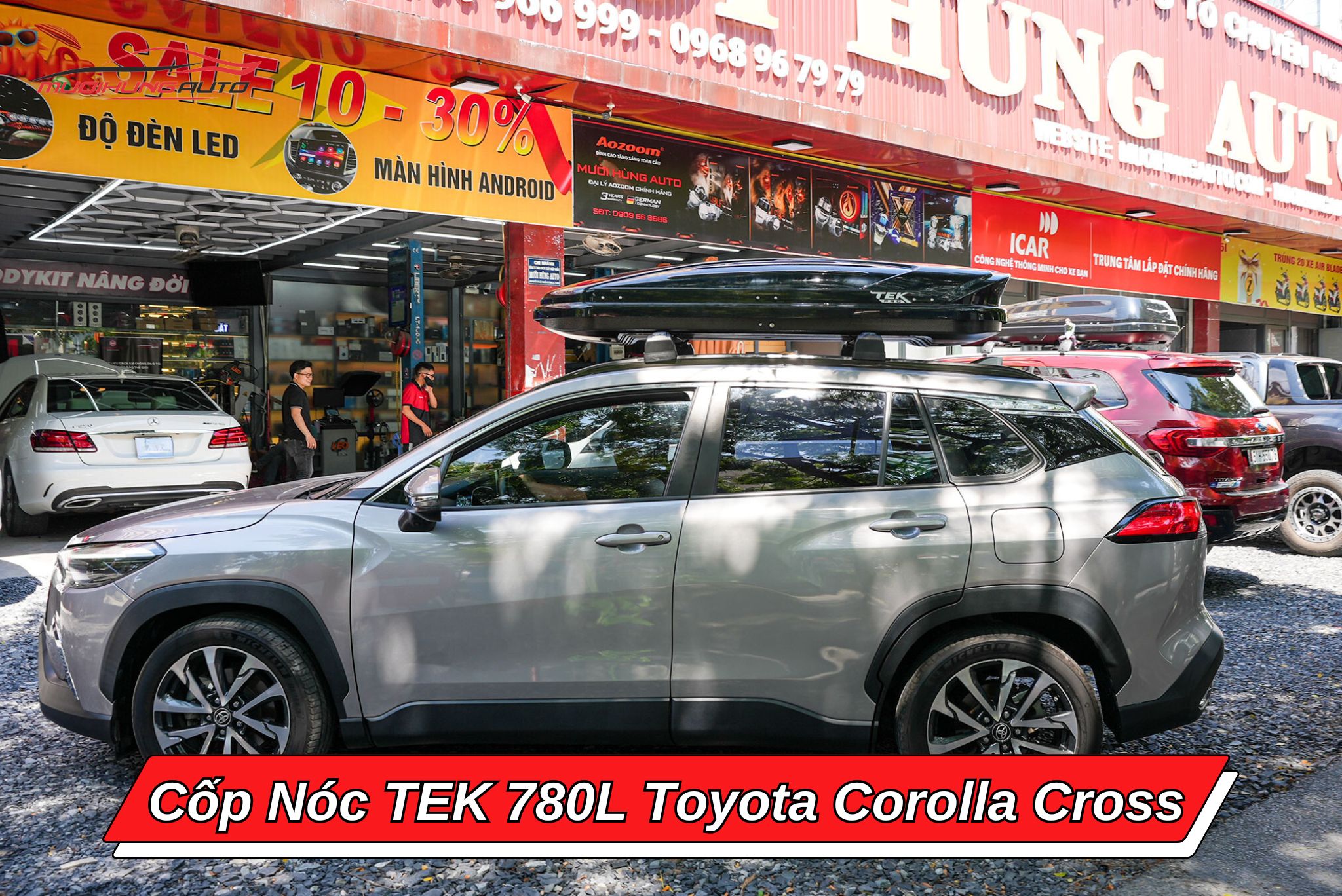 Cốp nóc TEK 780l cho xe Toyota Corolla Cross