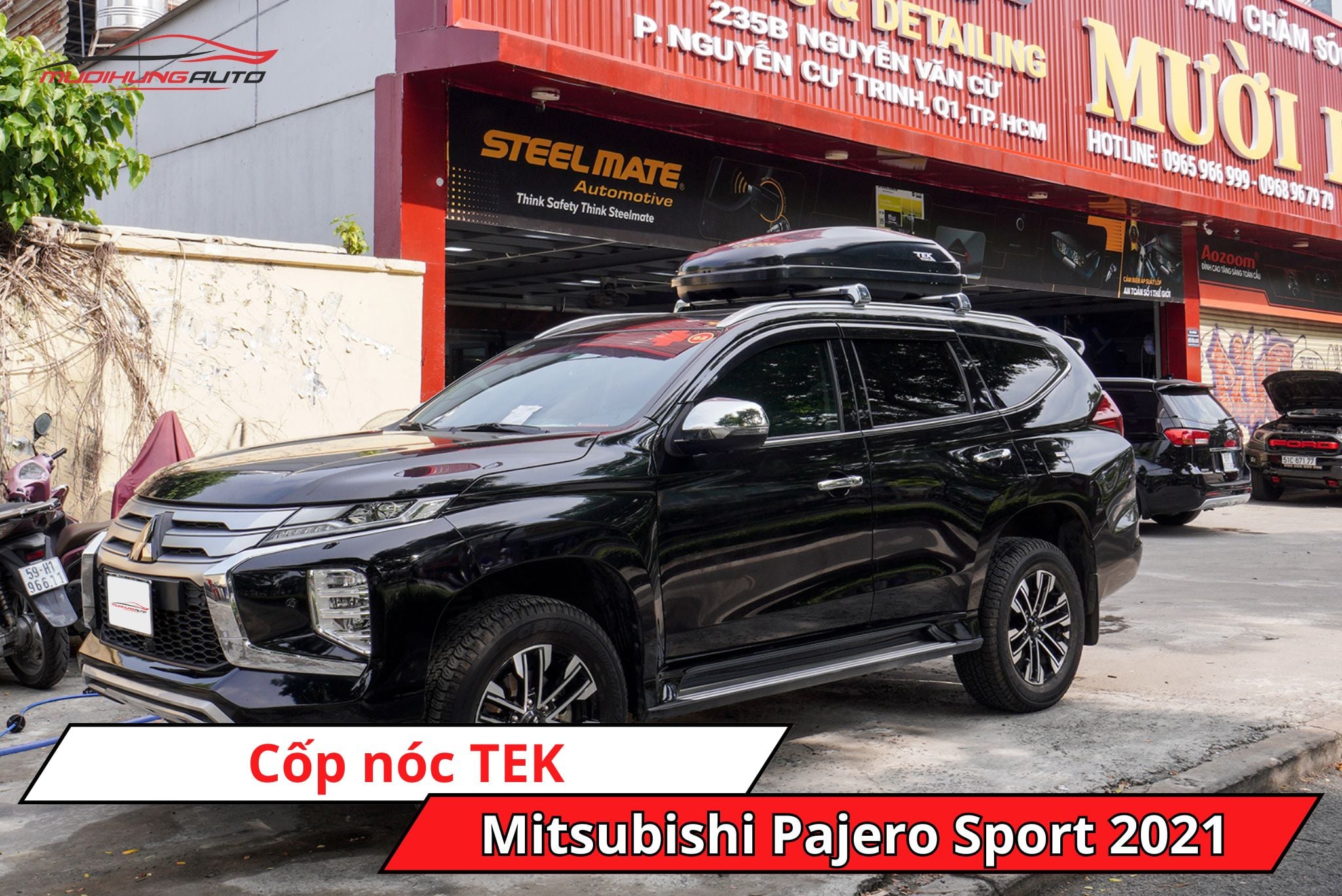 Cốp nóc TEK cho Mitsubishi Pajero Sport 2021