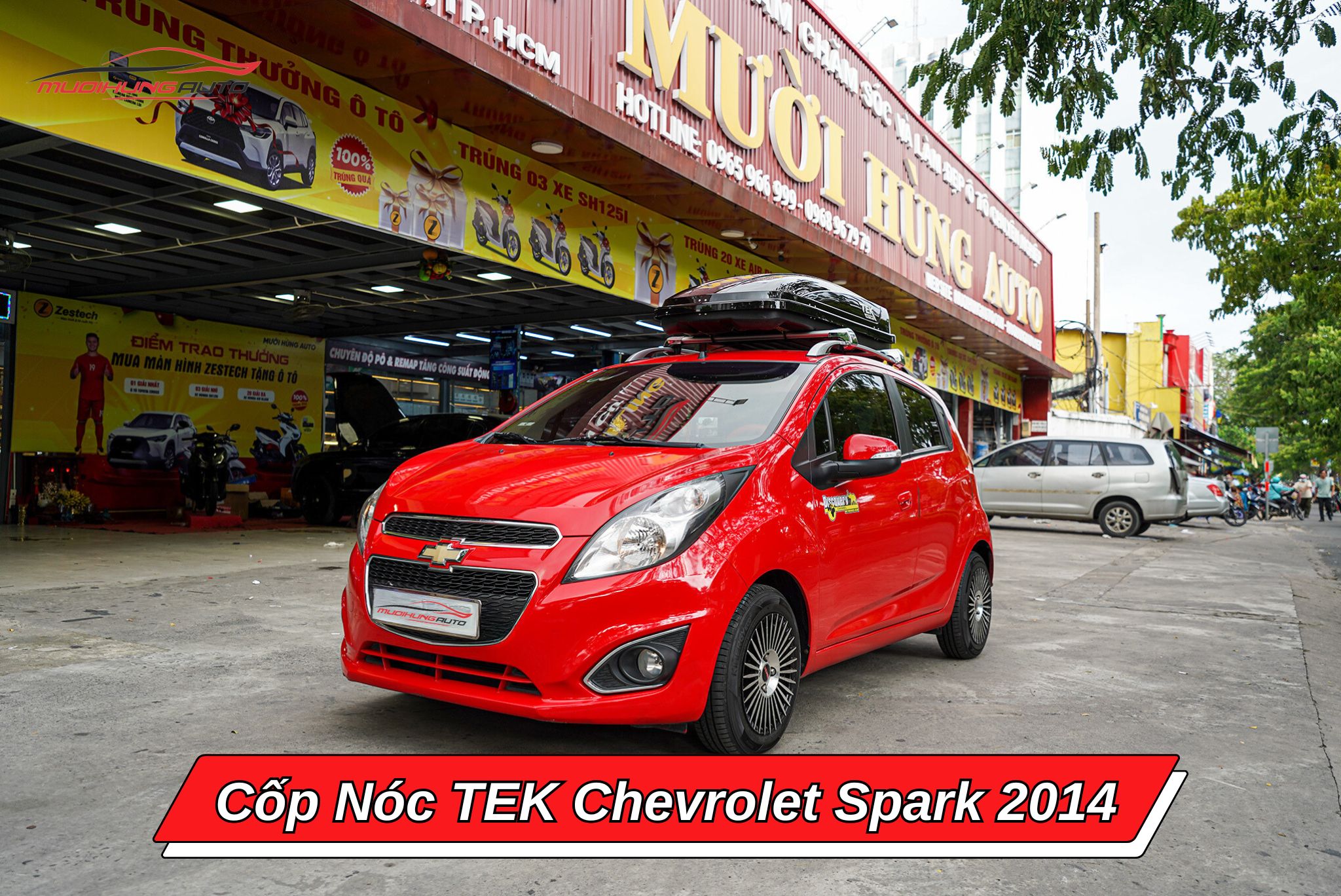 Cốp nóc TEK cho ô tô Chevrolet Spark 2014