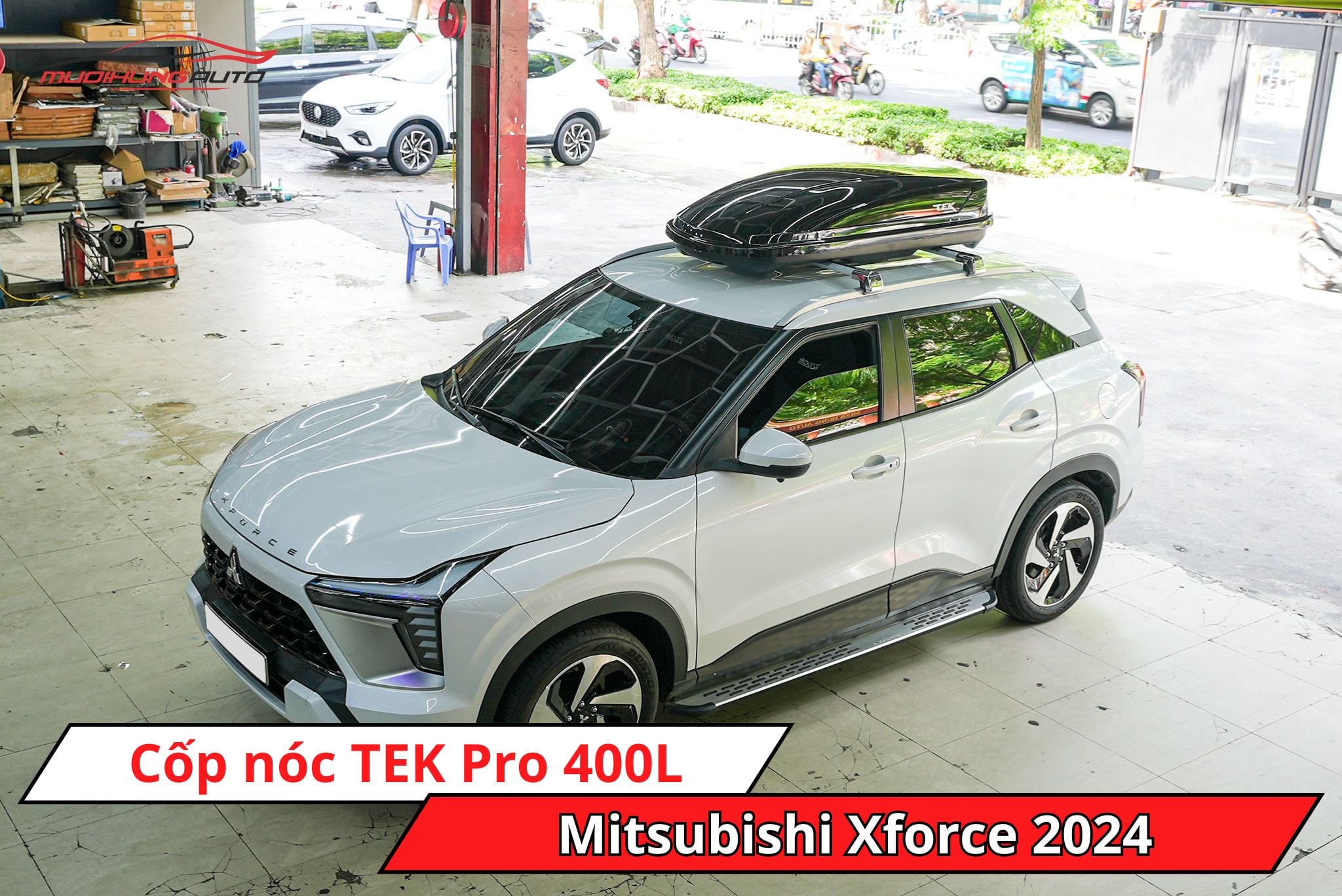 Cốp nóc TEK Pro 400L cho ô tô Mitsubishi Xforce 2024