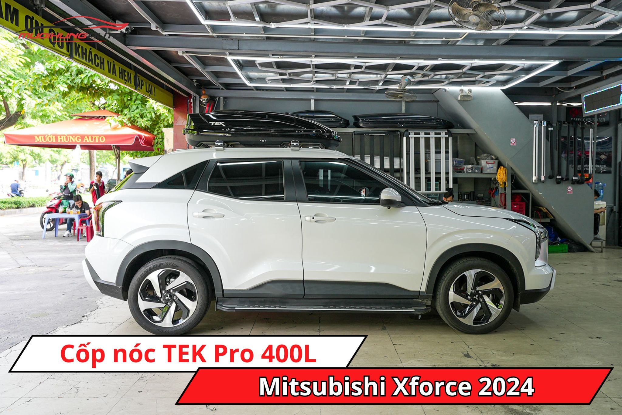 Cốp nóc TEK Pro 400L cho xe Mitsubishi Xforce 2024