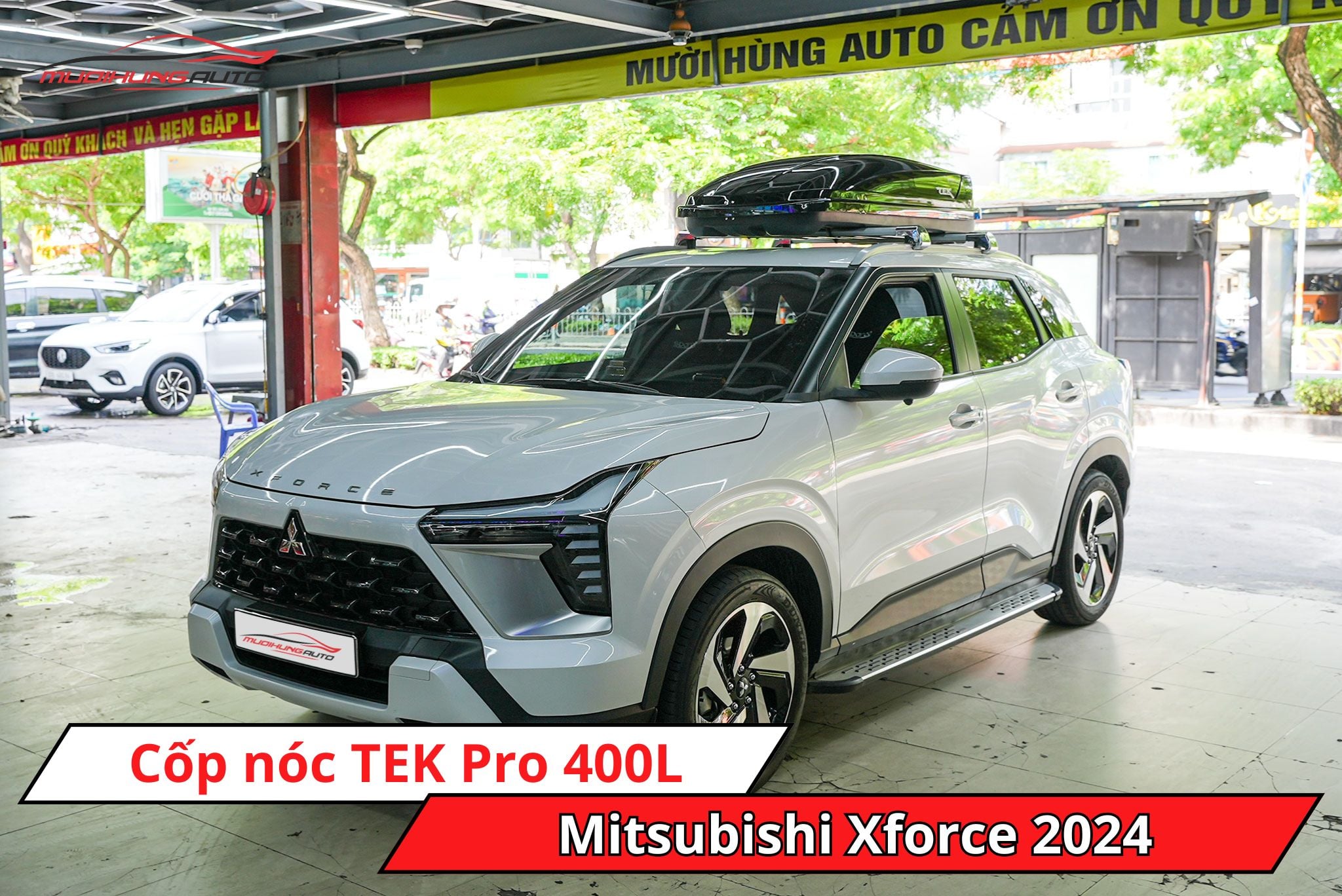 Cốp nóc TEK Pro 400L xe Mitsubishi Xforce 2024