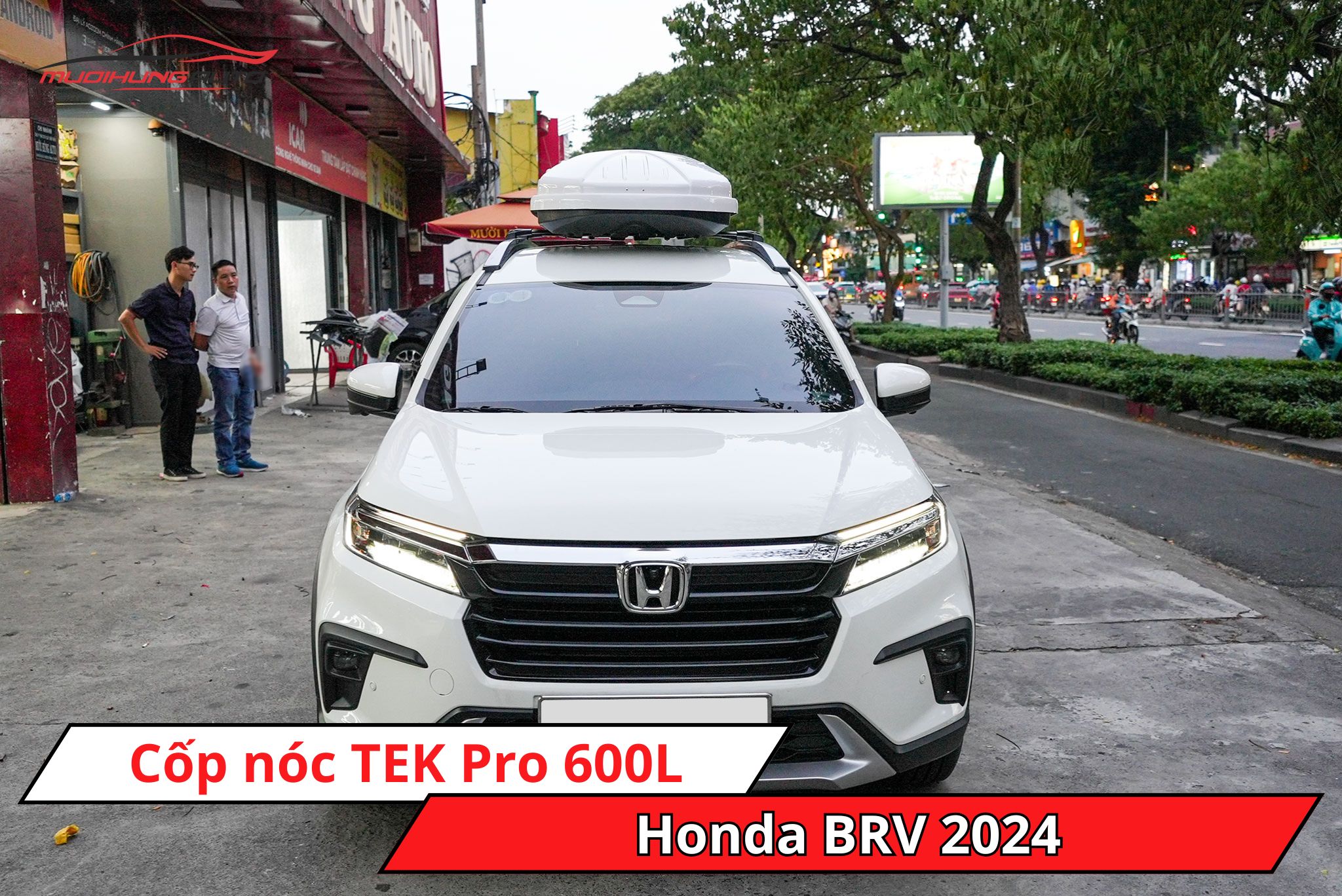 Cốp nóc TEK Pro 600L cho ô tô Honda BRV 2024