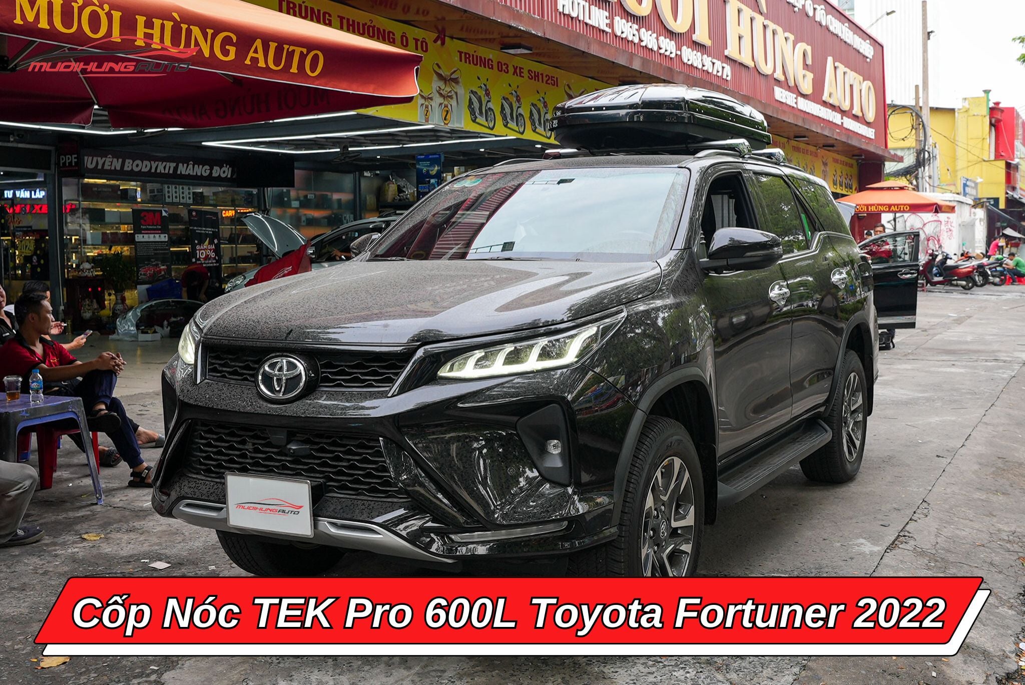 Cốp nóc TEK Pro 600L cho Toyota Fortuner 2022