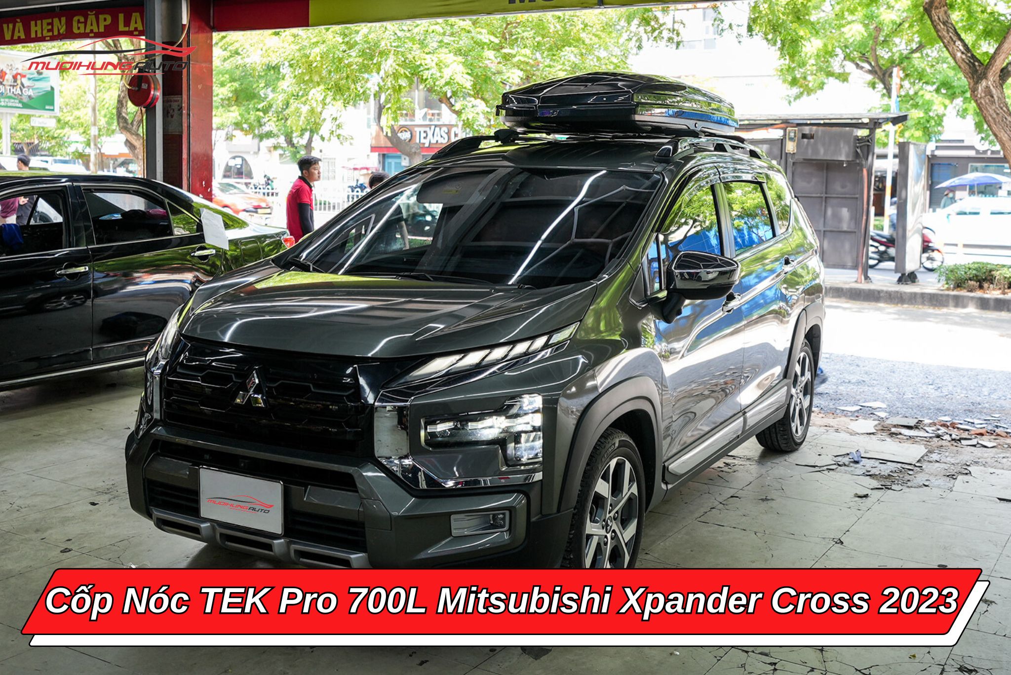 Cốp nóc TEK Pro 700l cho Mitsubishi Xpander Cross 2023
