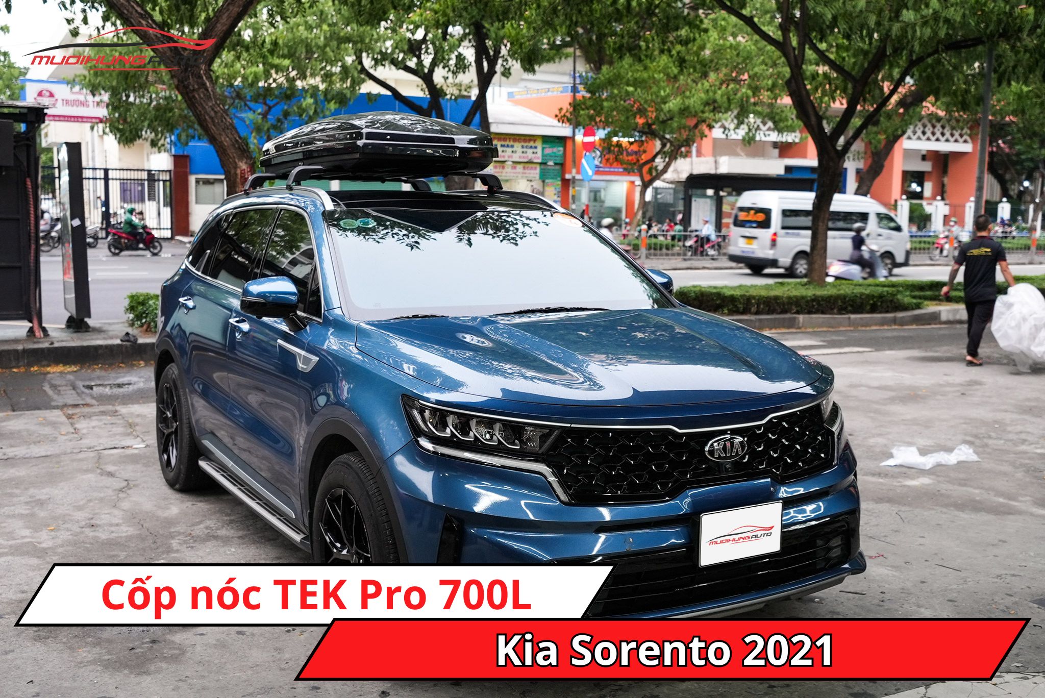 Cốp nóc TEK Pro 700L cho ô tô Kia Sorento 2021