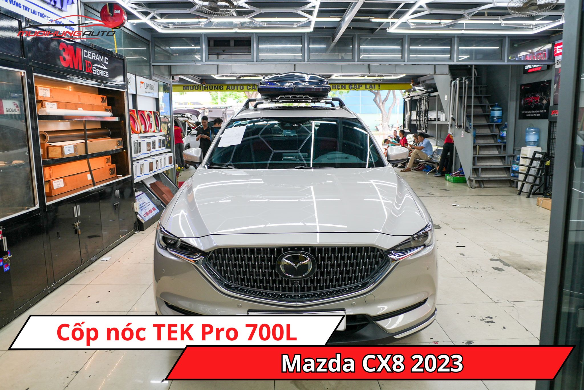 Cốp nóc TEK Pro 700L cho ô tô Mazda CX8 2023