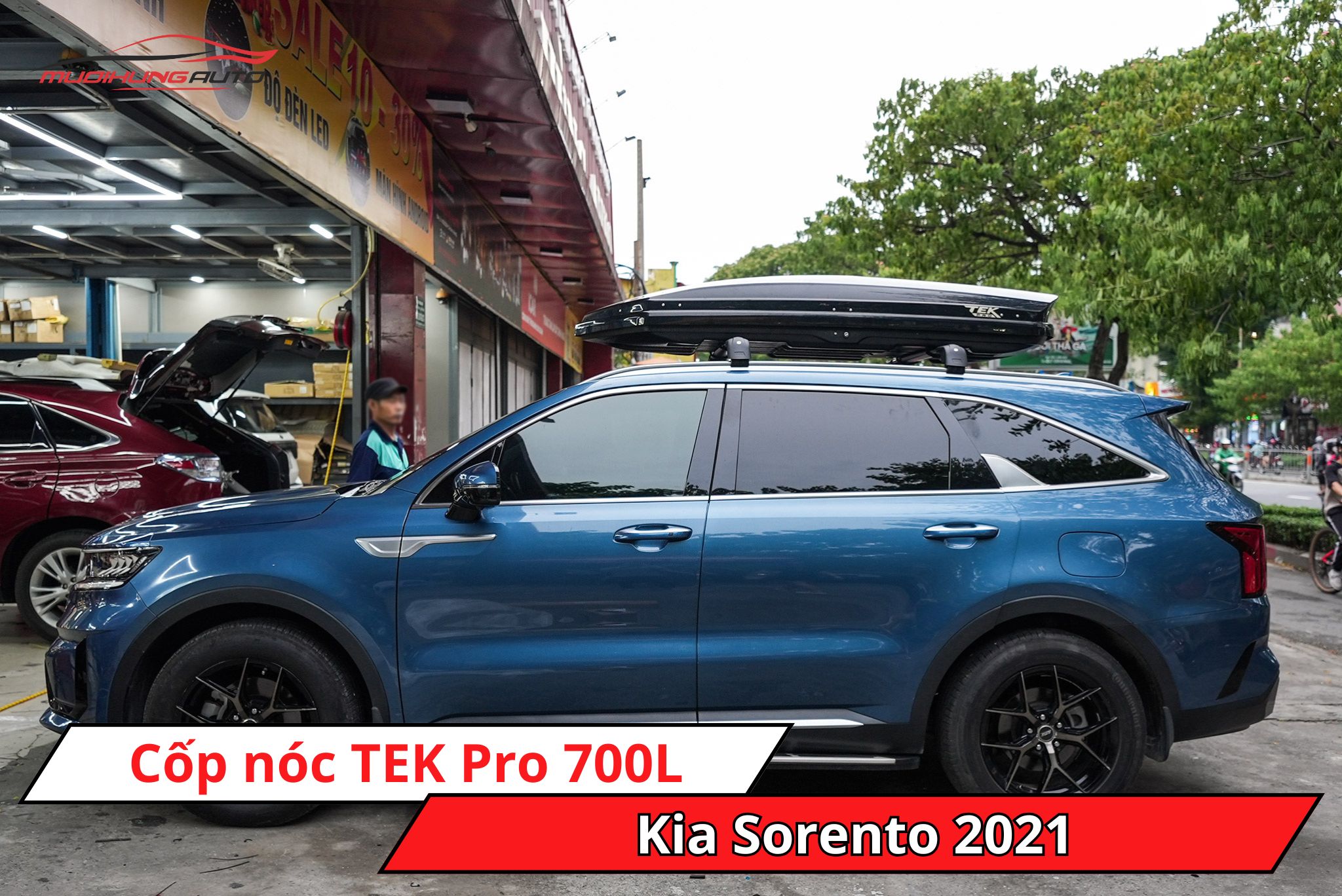 Cốp nóc TEK Pro 700L cho xe Kia Sorento 2021