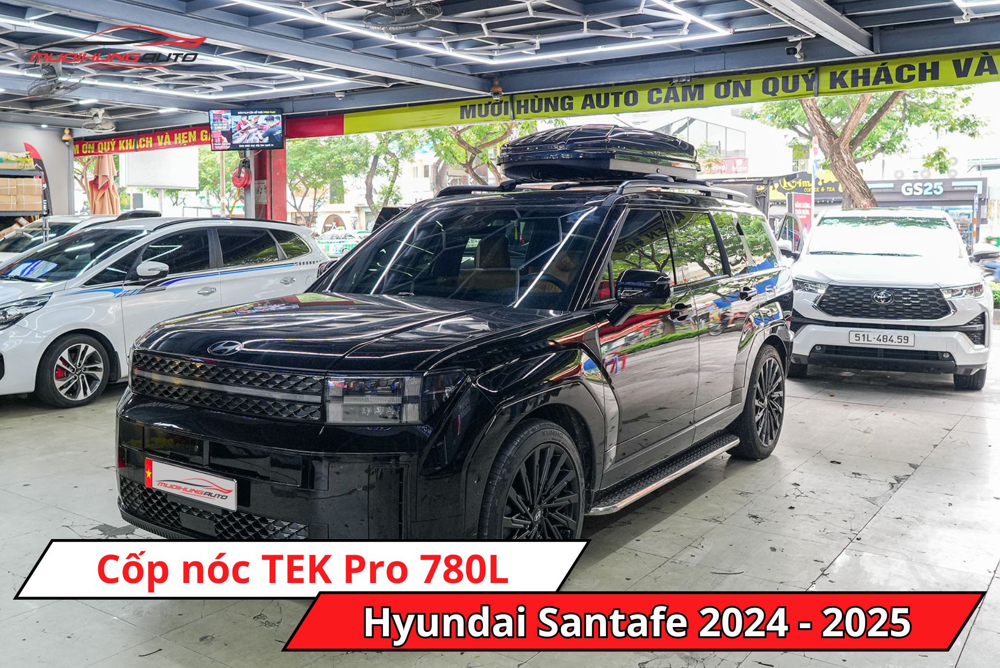 Cốp nóc TEK Pro 780L cho ô tô Hyundai Santafe 2024 - 2025