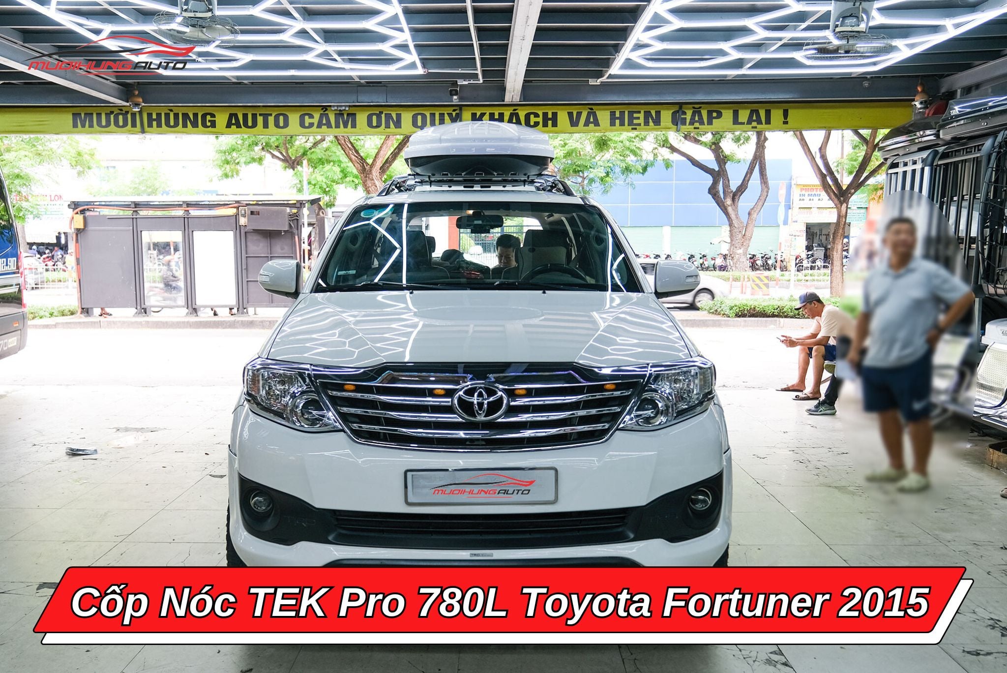 Cốp nóc TEK Pro 780L cho ô tô Toyota Fortuner 2015