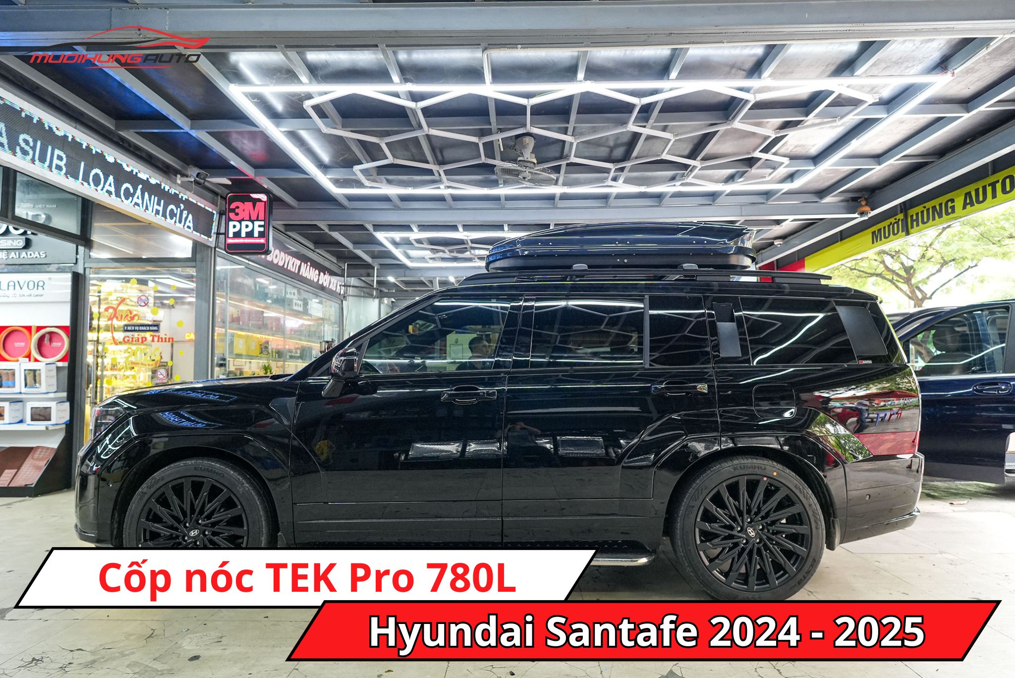 Cốp nóc TEK Pro 780L cho xe Hyundai Santafe 2024 - 2025