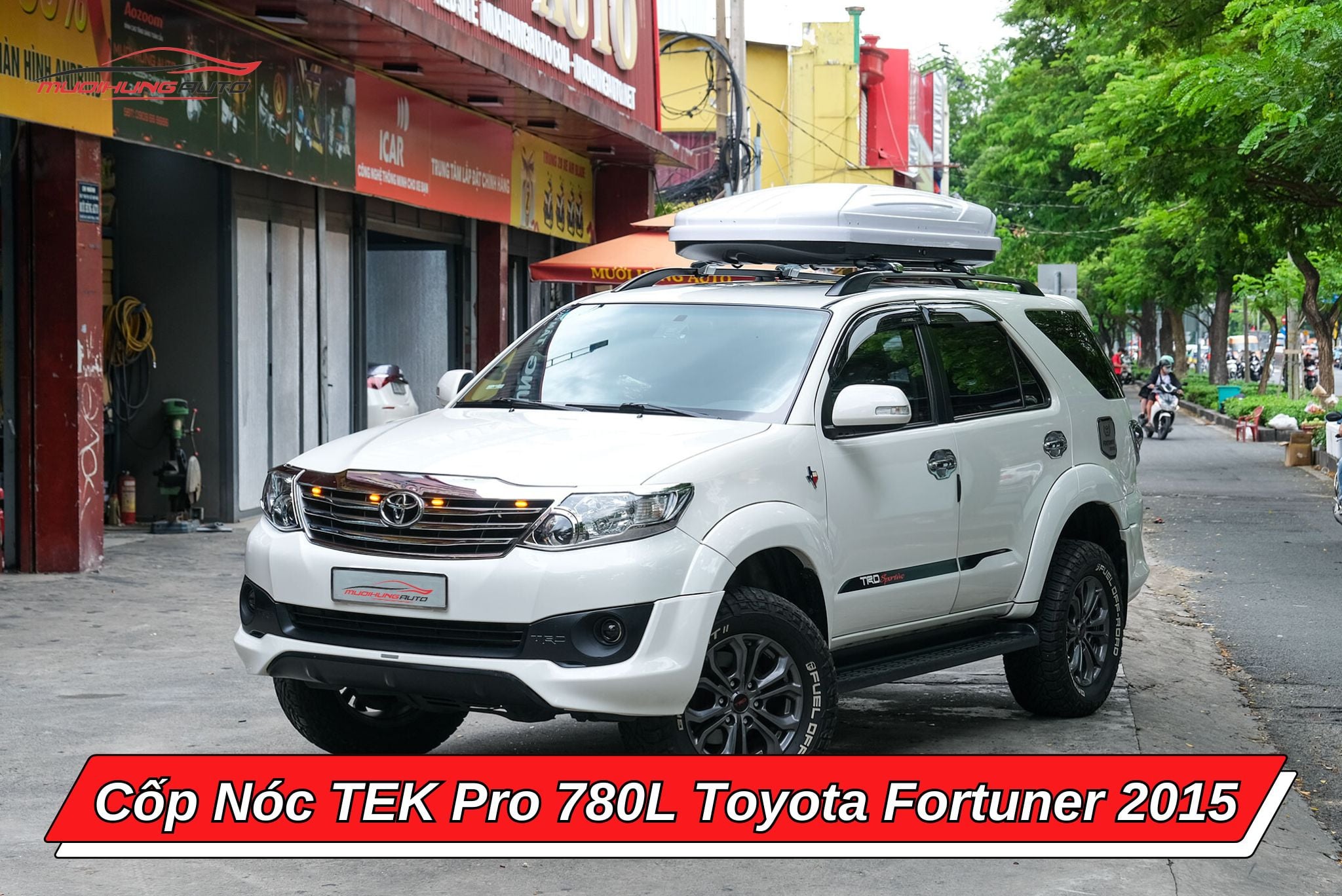 Cốp nóc TEK Pro 780L cho xe Toyota Fortuner 2015