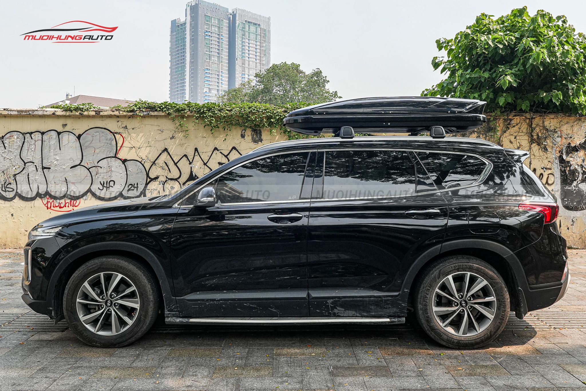 Cốp nóc xe Hyundai Santafe 2019