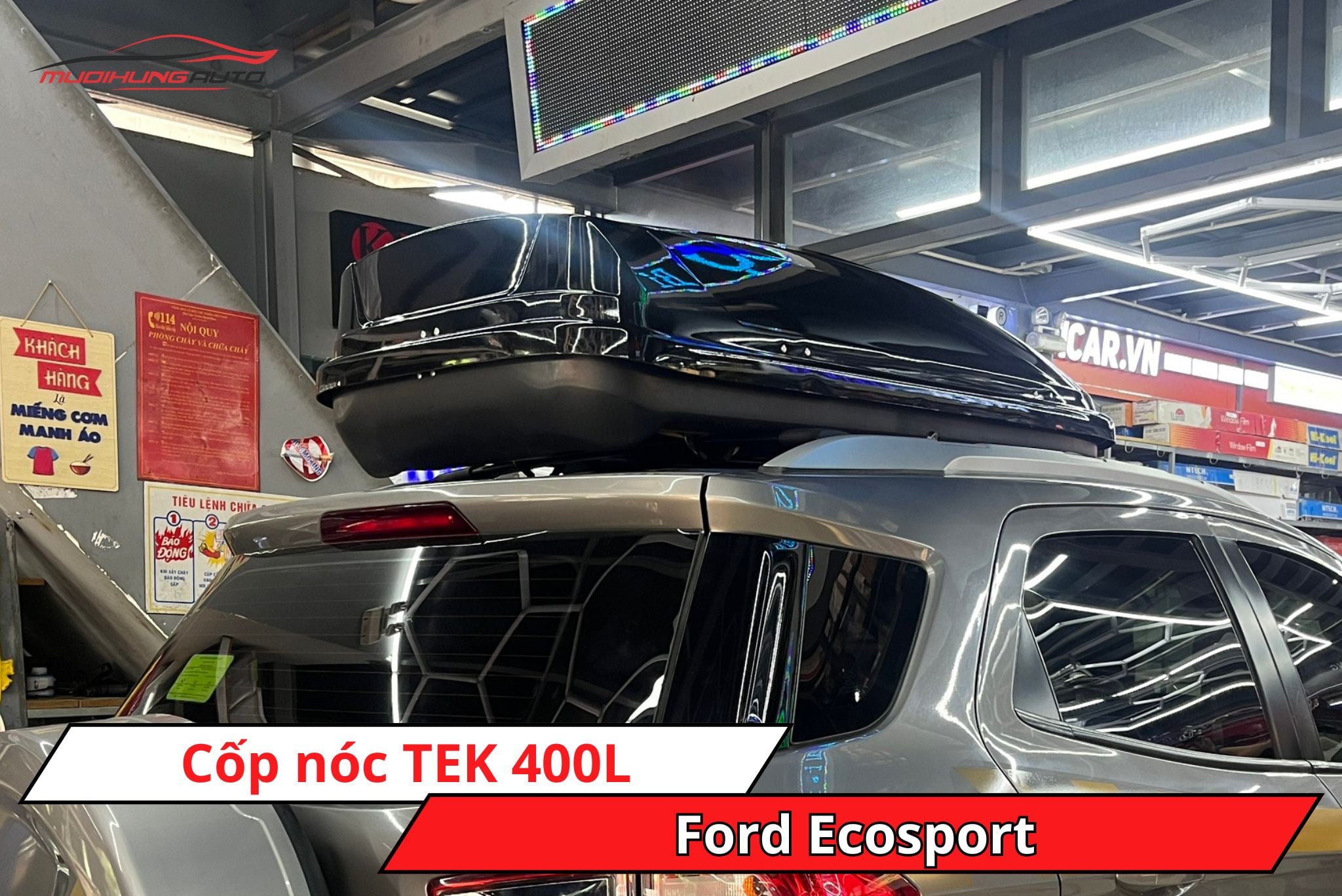 Cốp phi thuyền TEK 400L cho Ford Ecosport