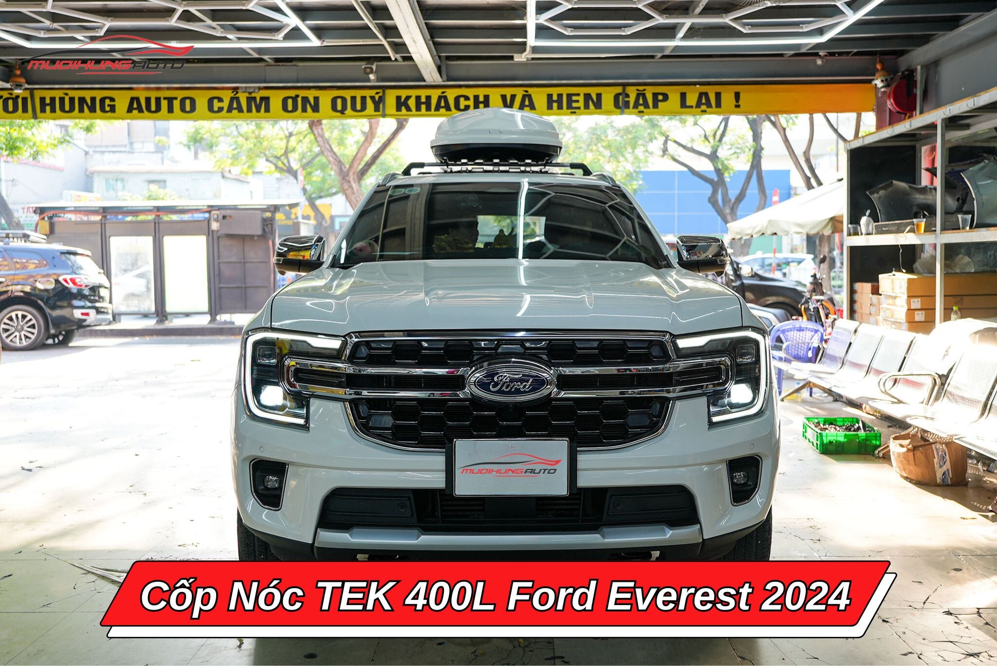 Cốp phi thuyền TEK 400l cho Ford Everest 2024