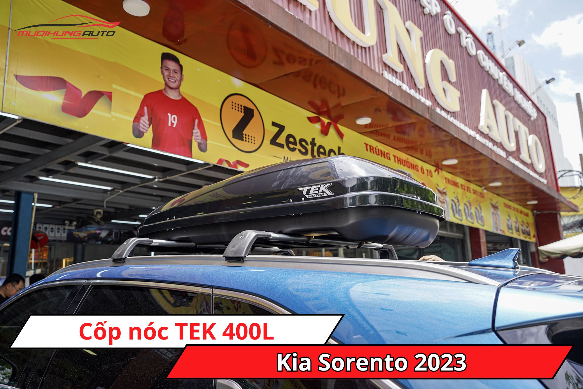 Cốp phi thuyền TEK 400L cho Kia Sorento 2023