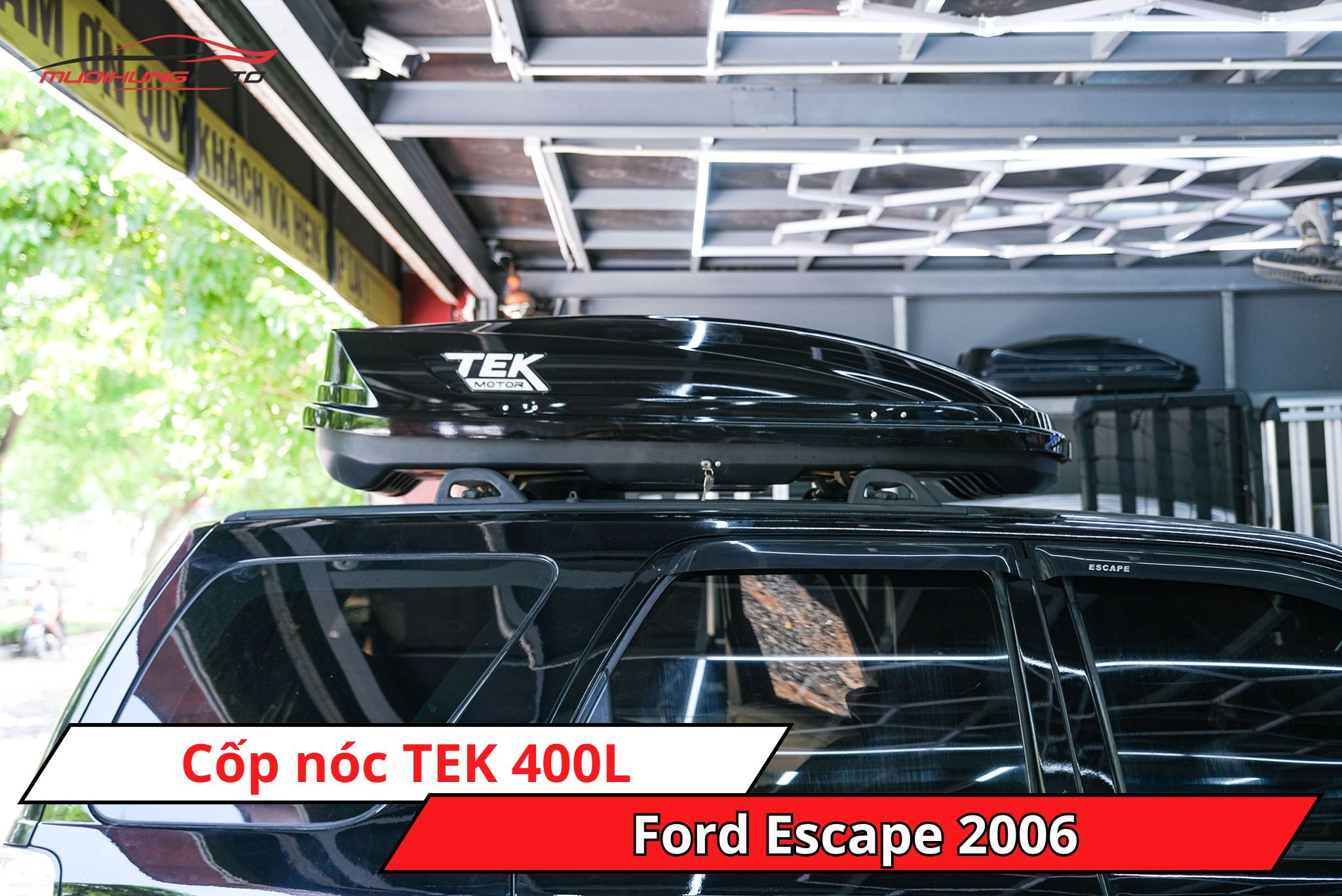 Cốp phi thuyền TEK 400L cho ô tô Ford Escape 2006